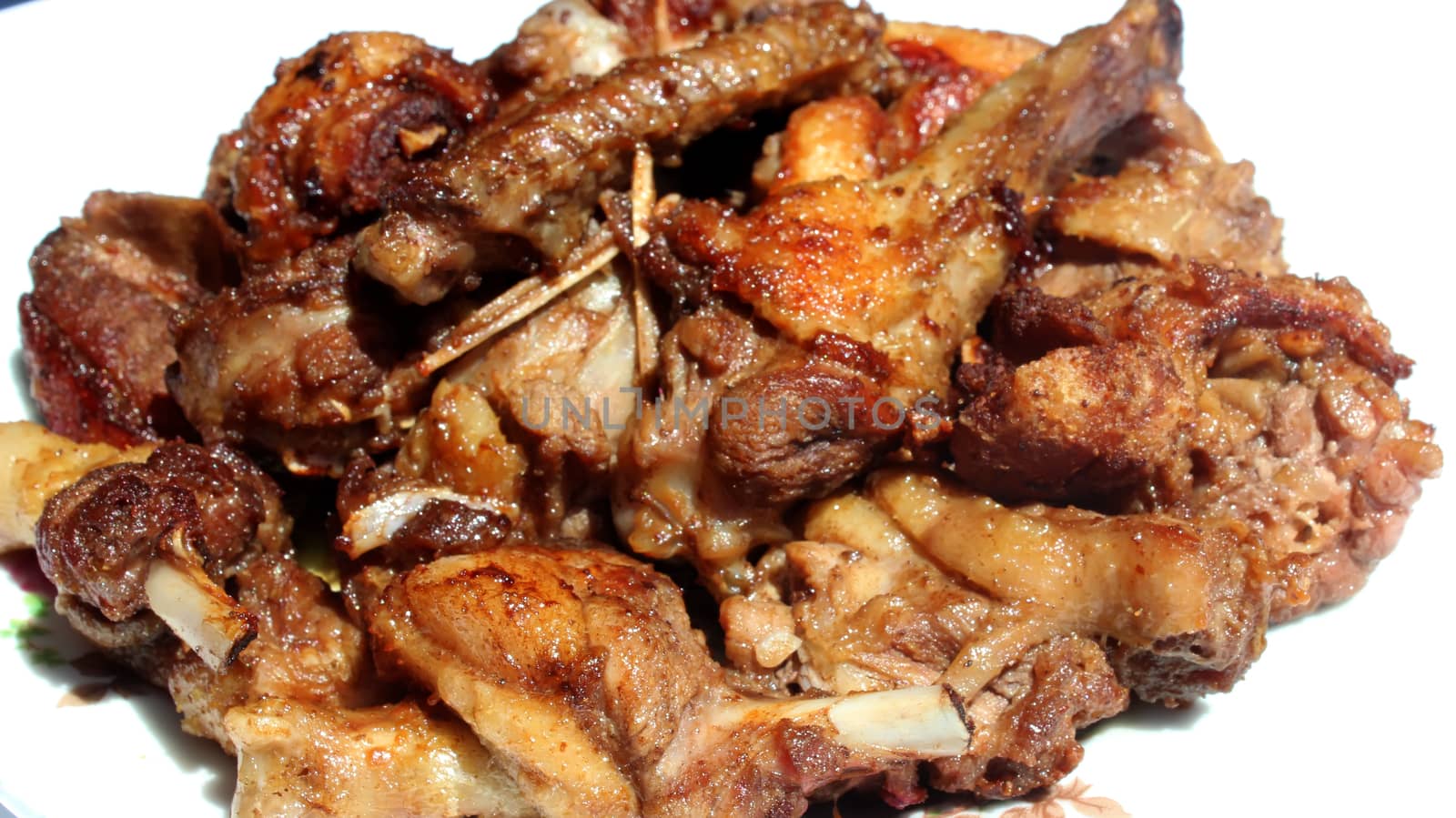 fried duck in honey