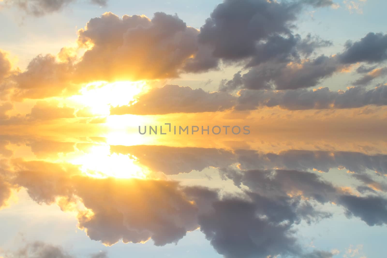 sunset on the sea