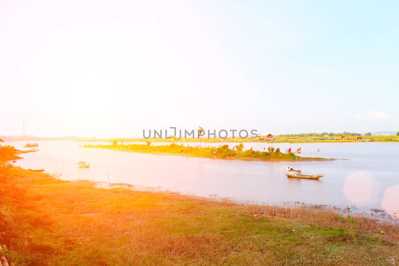 boat on the river
