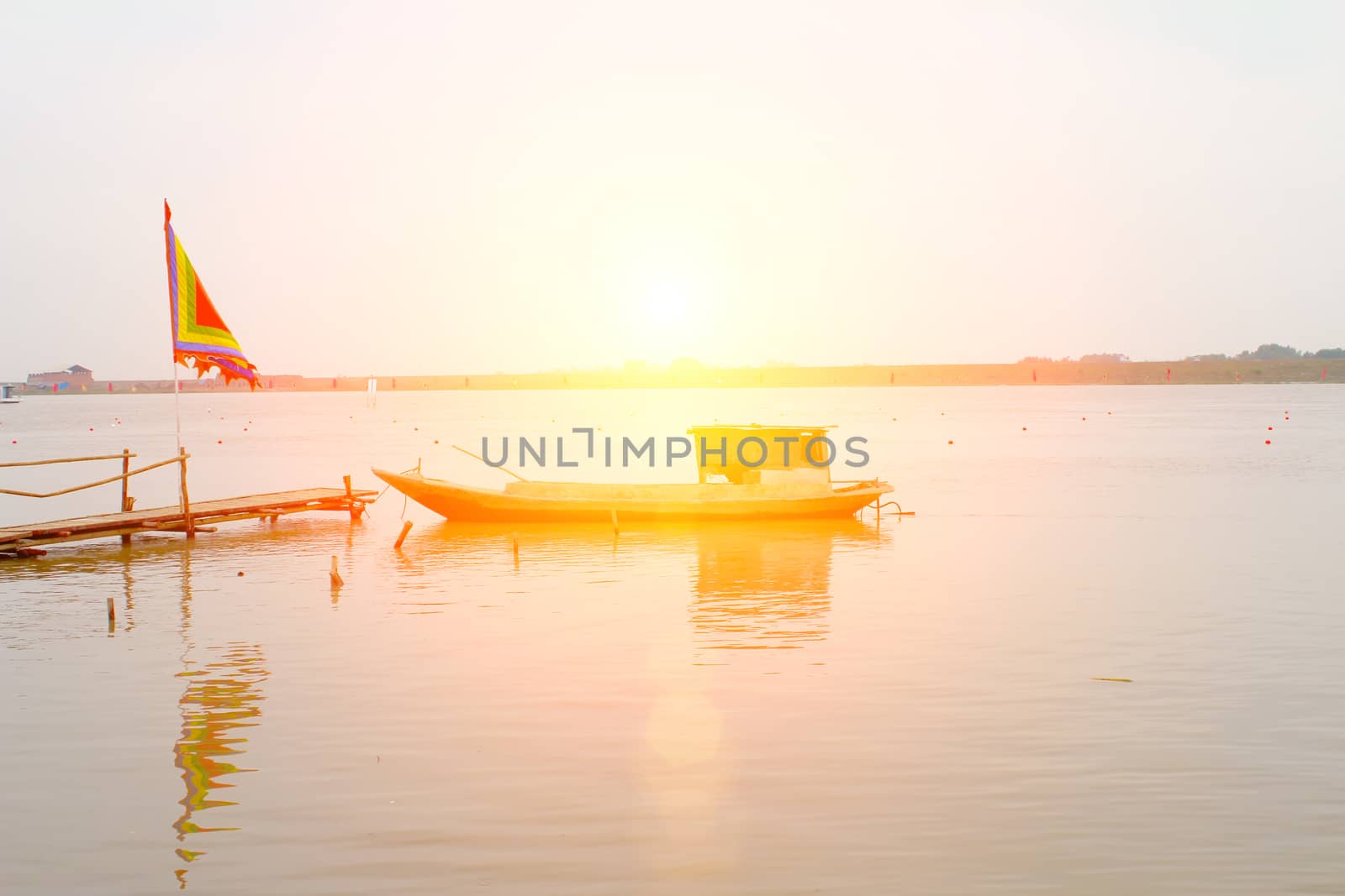boat on the river
