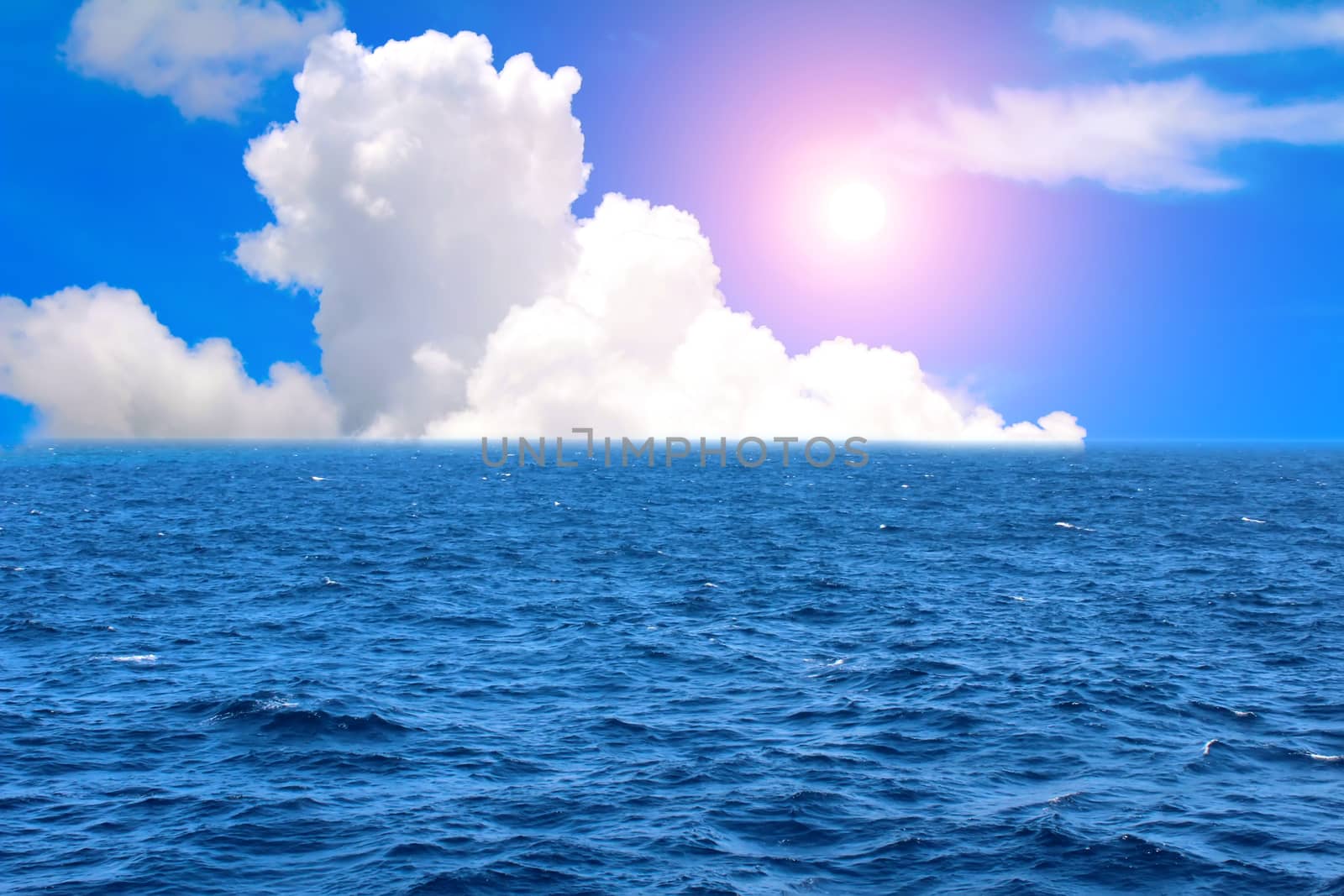 The sky and the sea


