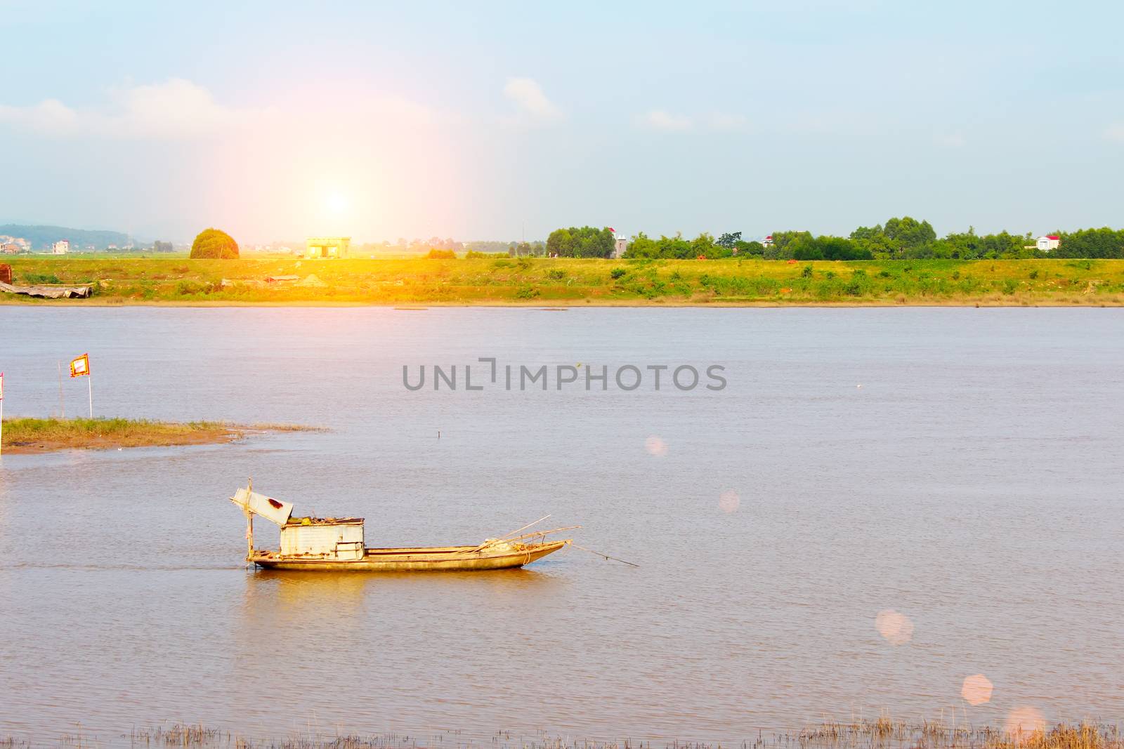 boat on the river