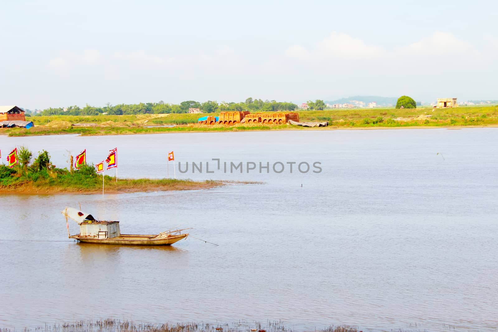 boat on the river
