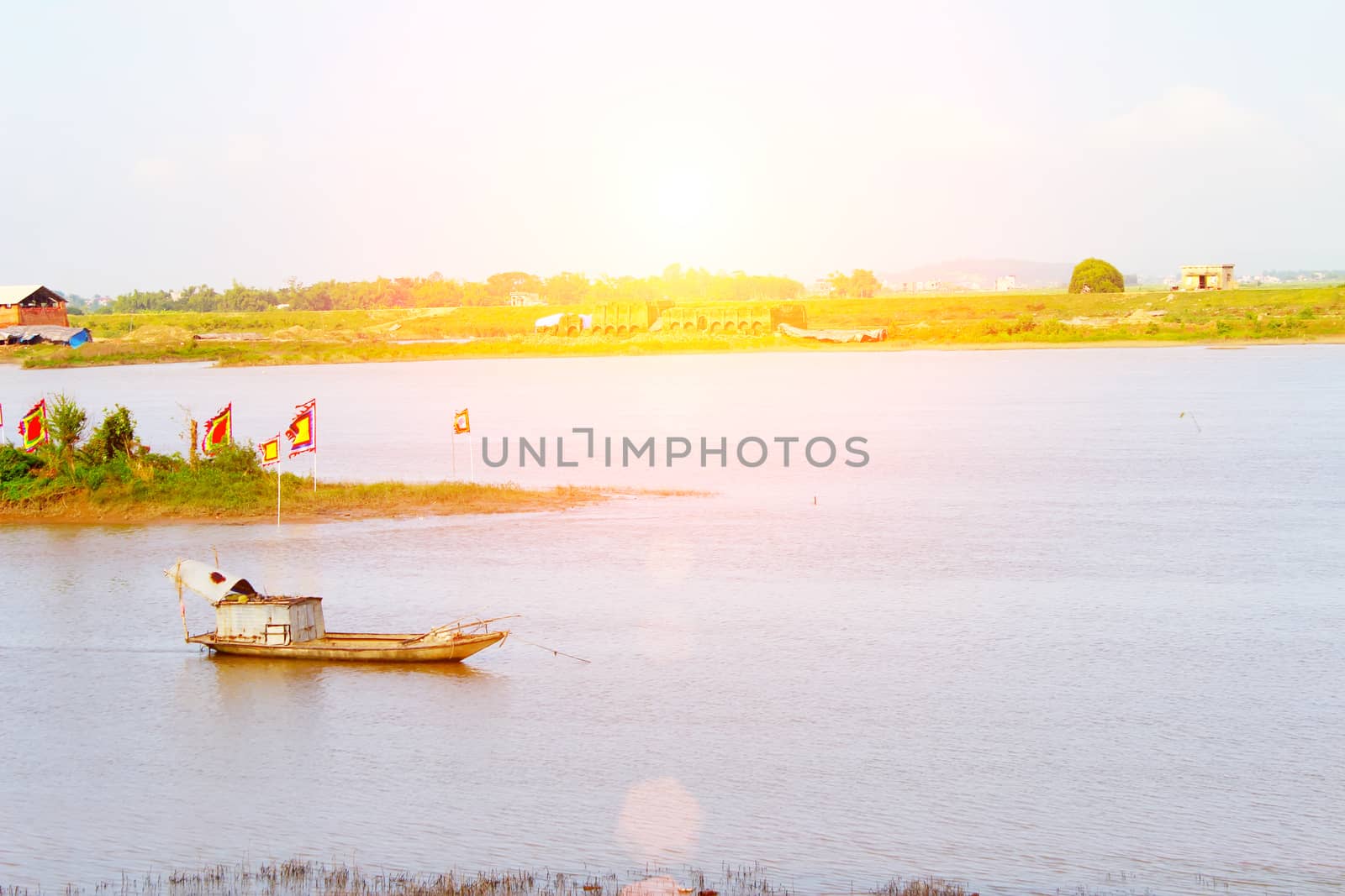 boat on the river