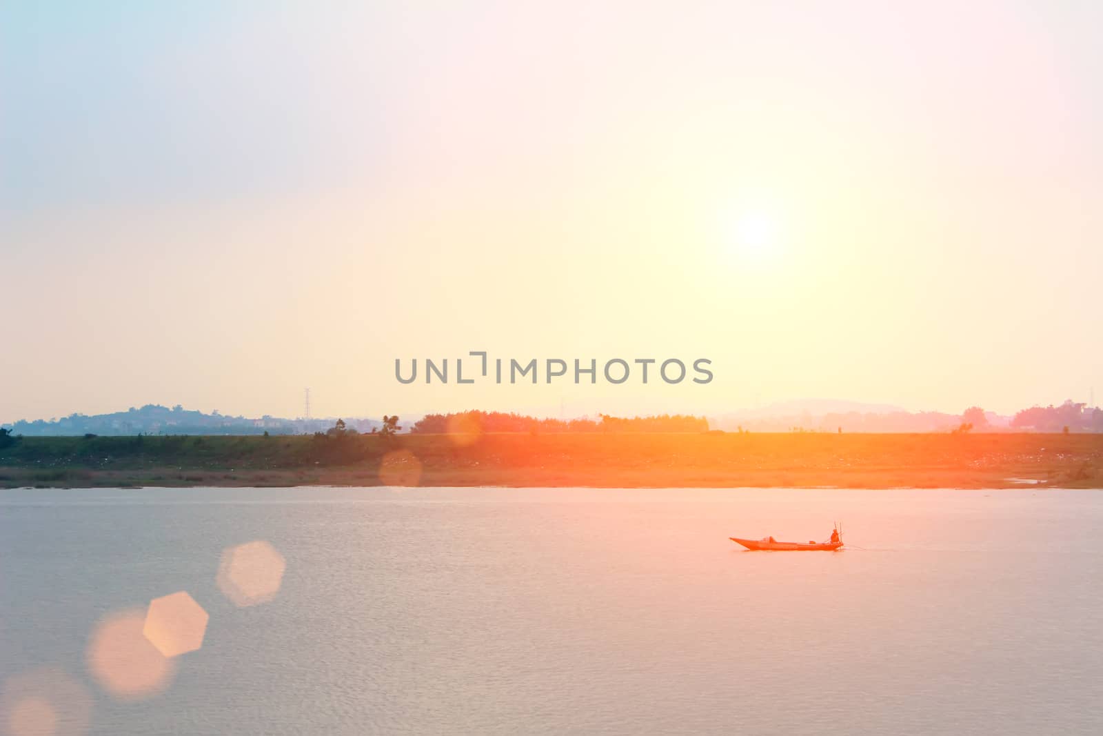 boat on the river