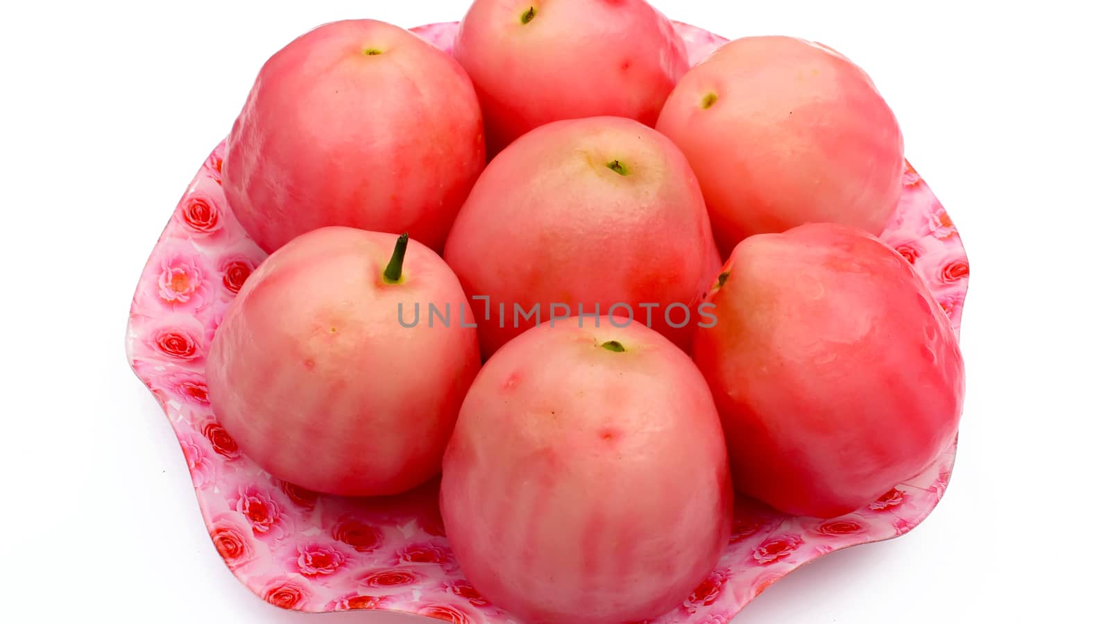 plums isolated on white background