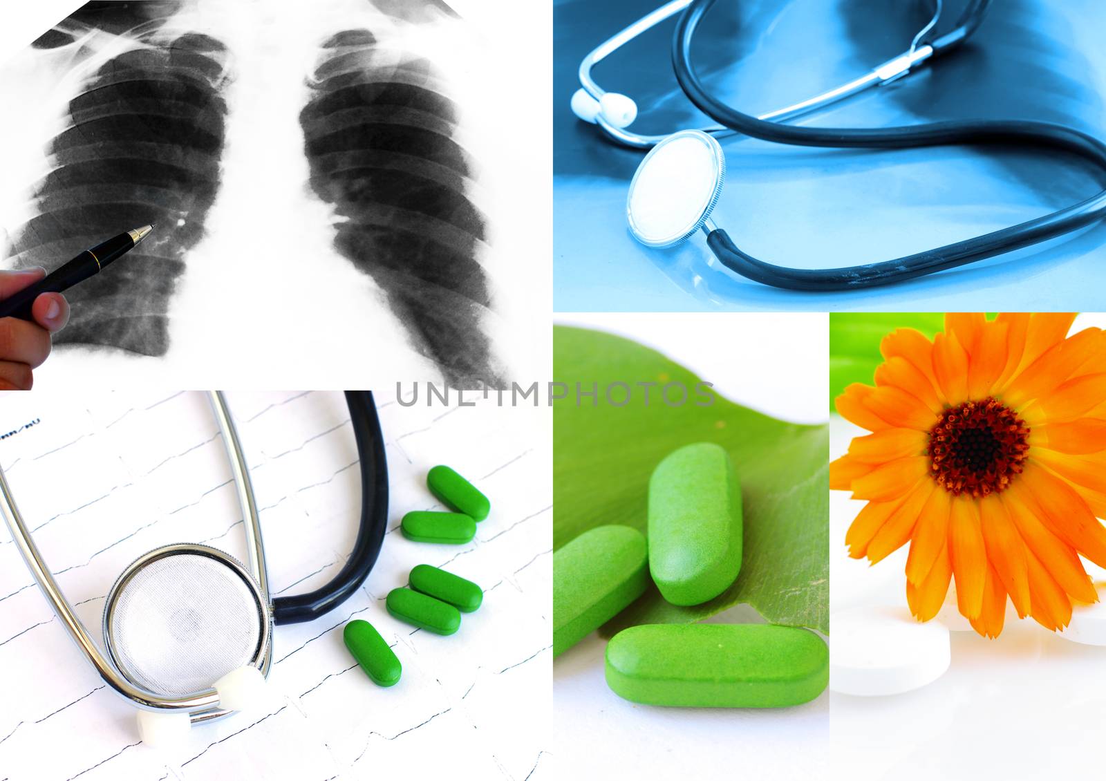 Various homeopathy related images in a collage by dolnikow