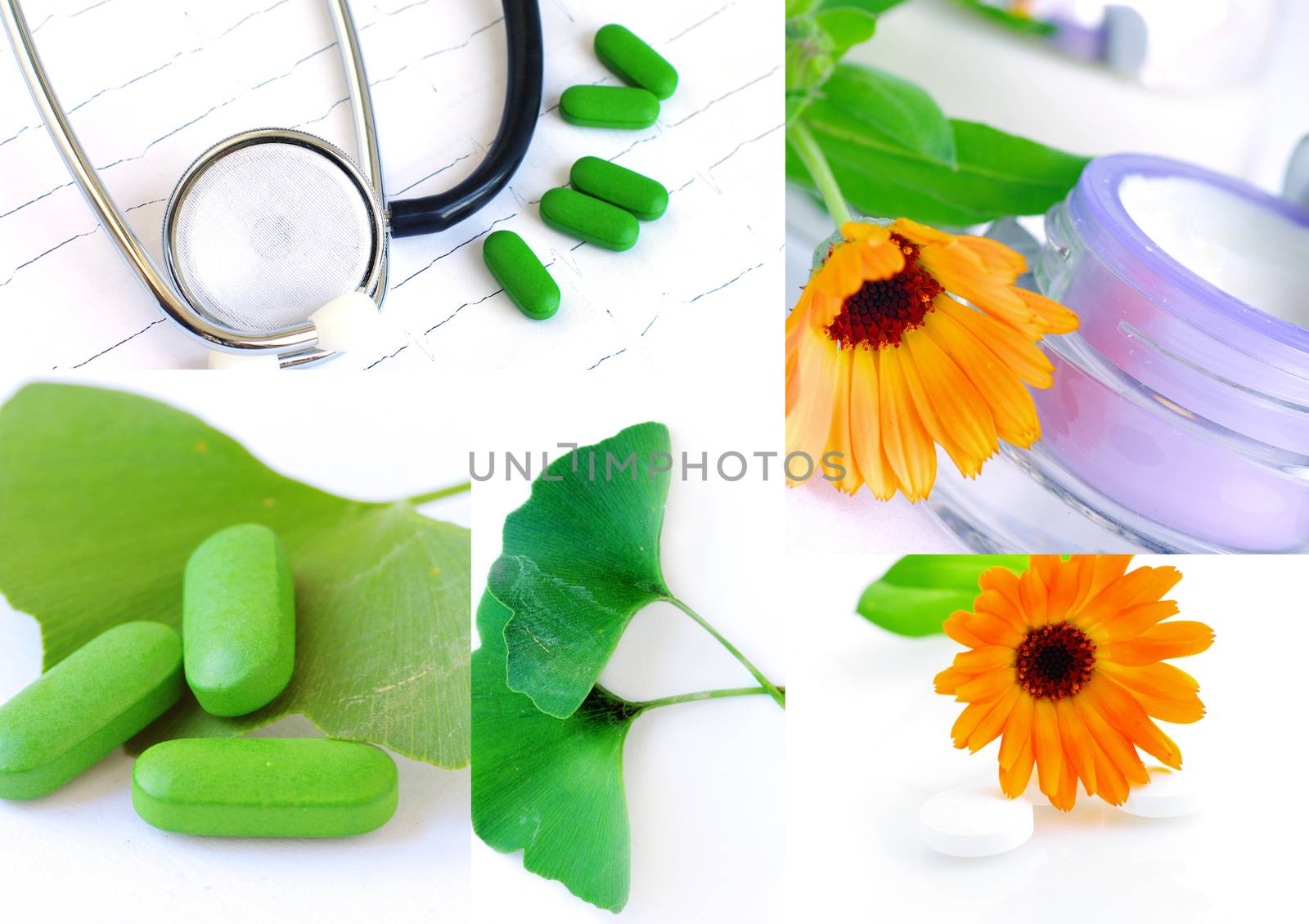 Various homeopathy related images in a collage by dolnikow