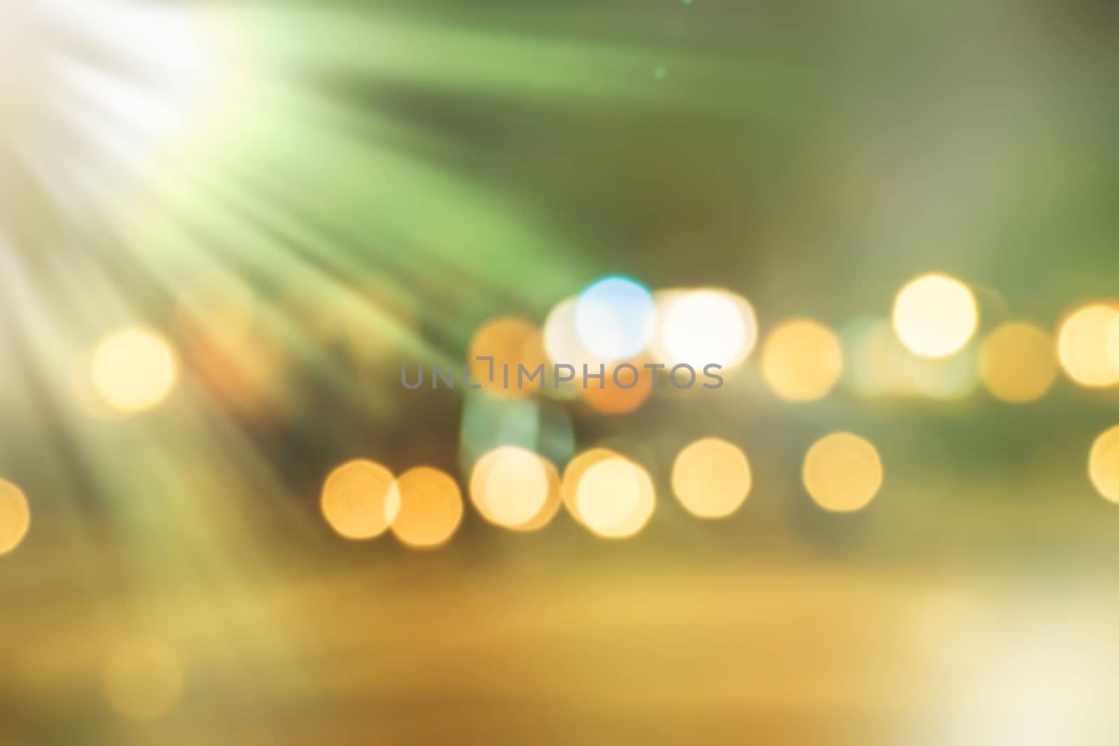 abstract natural blur background,  Asymmetric light rays by teerawit