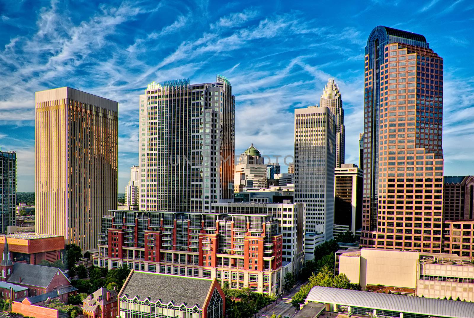 charlotte north carolina skyline cityscape