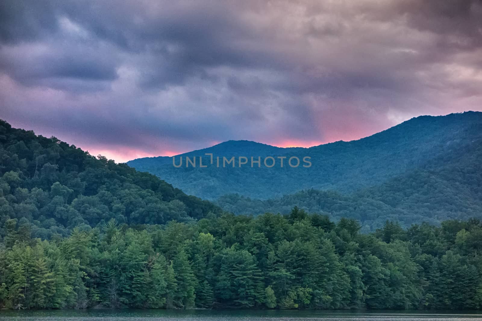 nature landscapes around lake santeetlah north carolina