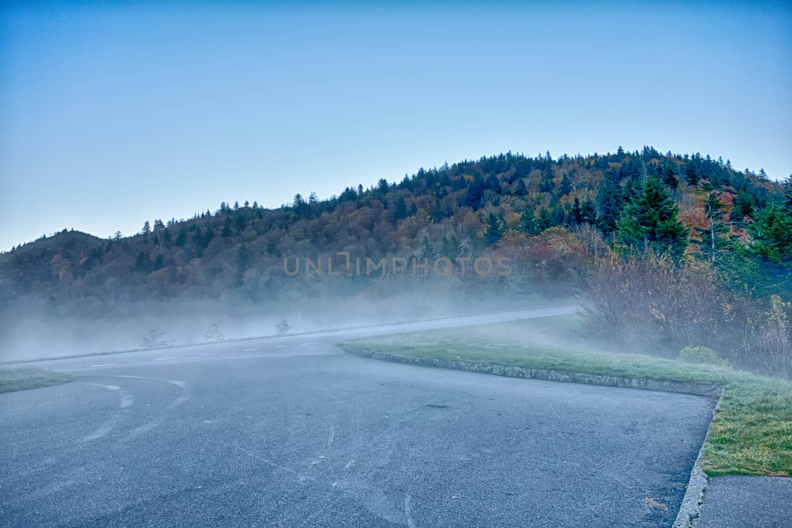 Scenic Blue Ridge Parkway Appalachians Smoky Mountains autumn La by digidreamgrafix