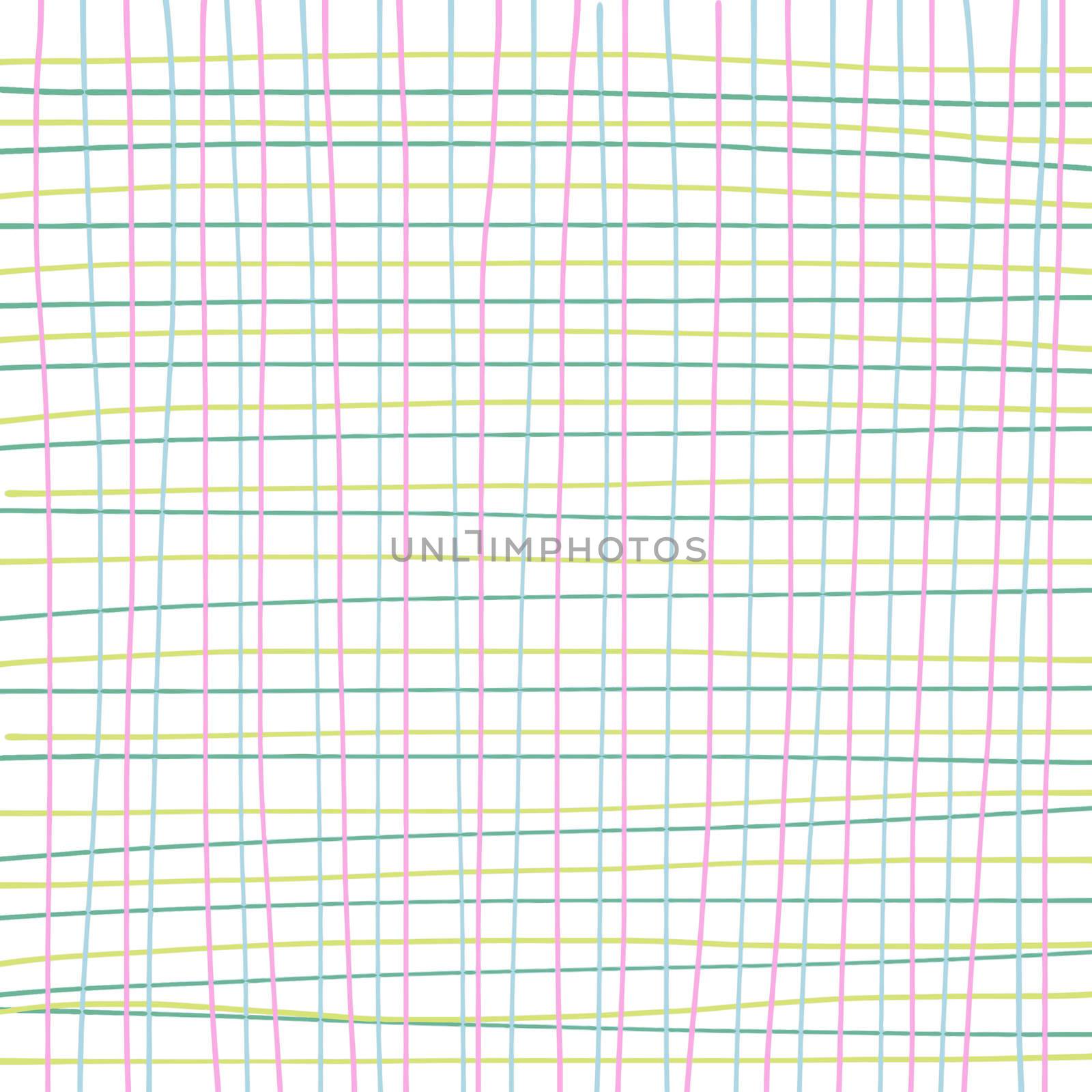 hand drawing of colorful grid . use for background