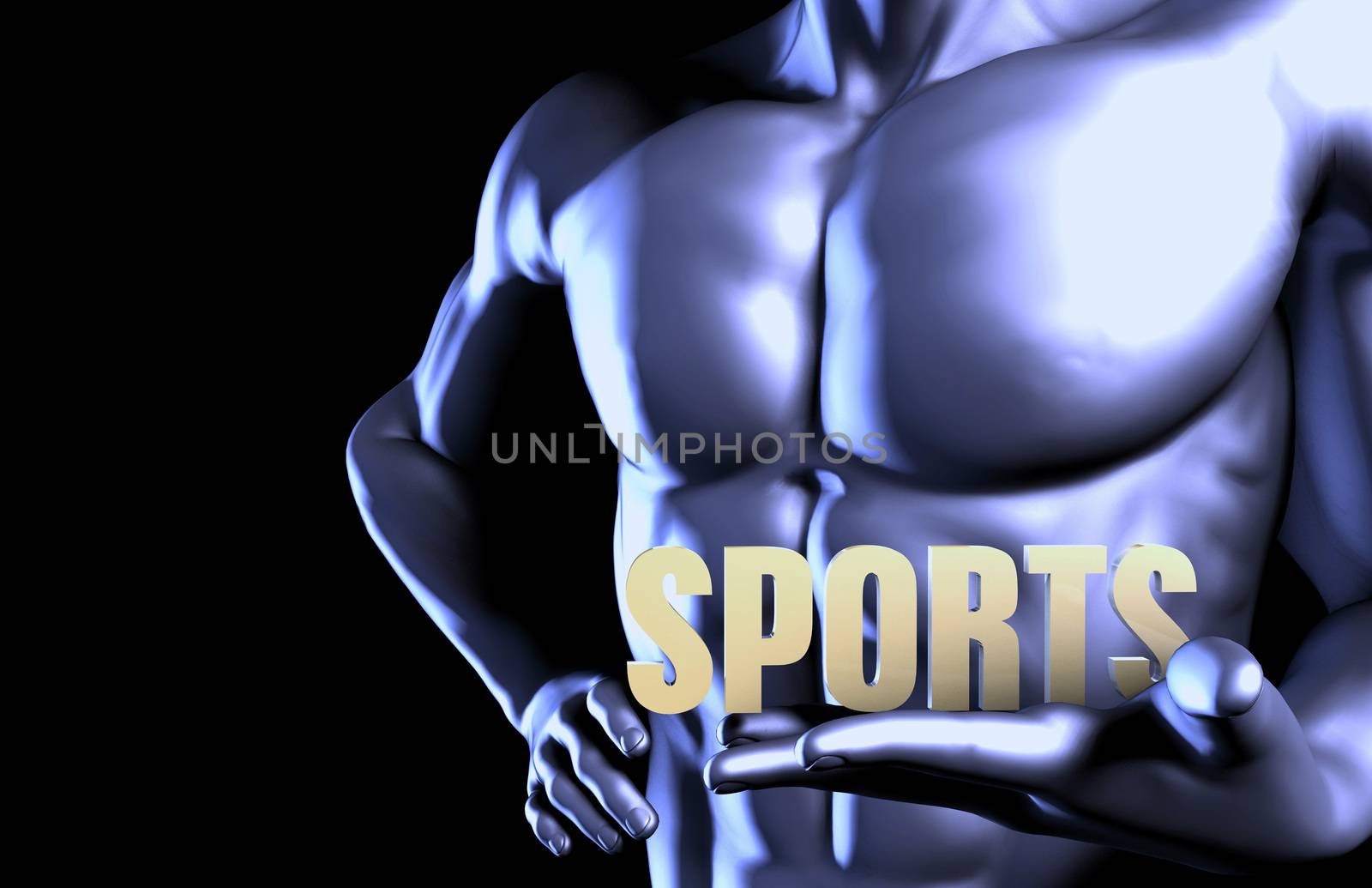 Sports With a Business Man Holding Up as Concept