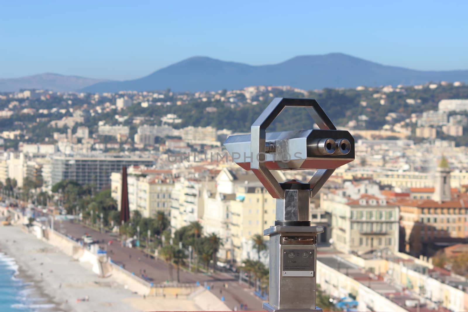 Coin Operated Binoculars at Nice, France