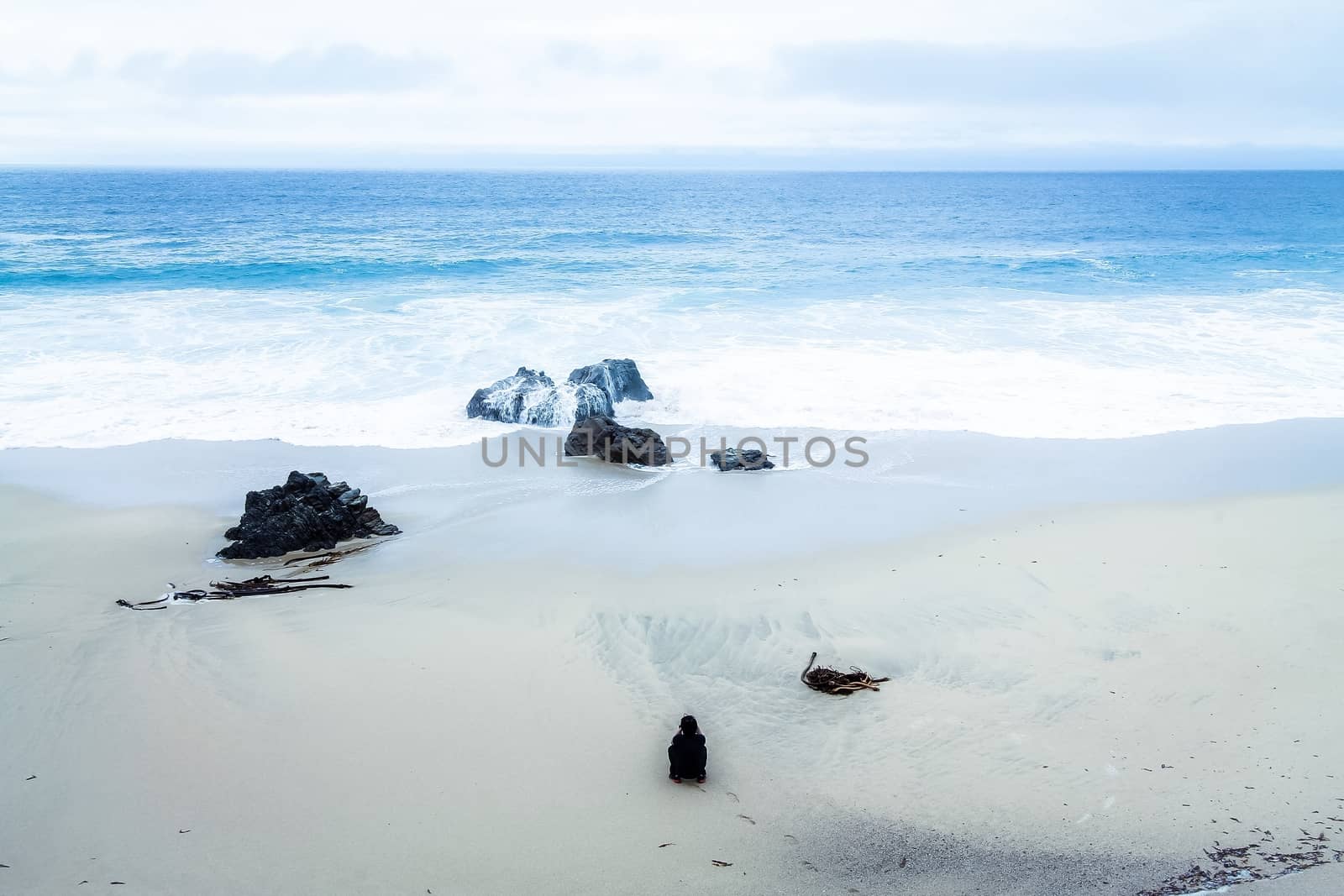 enjoy the view at the beach in summer