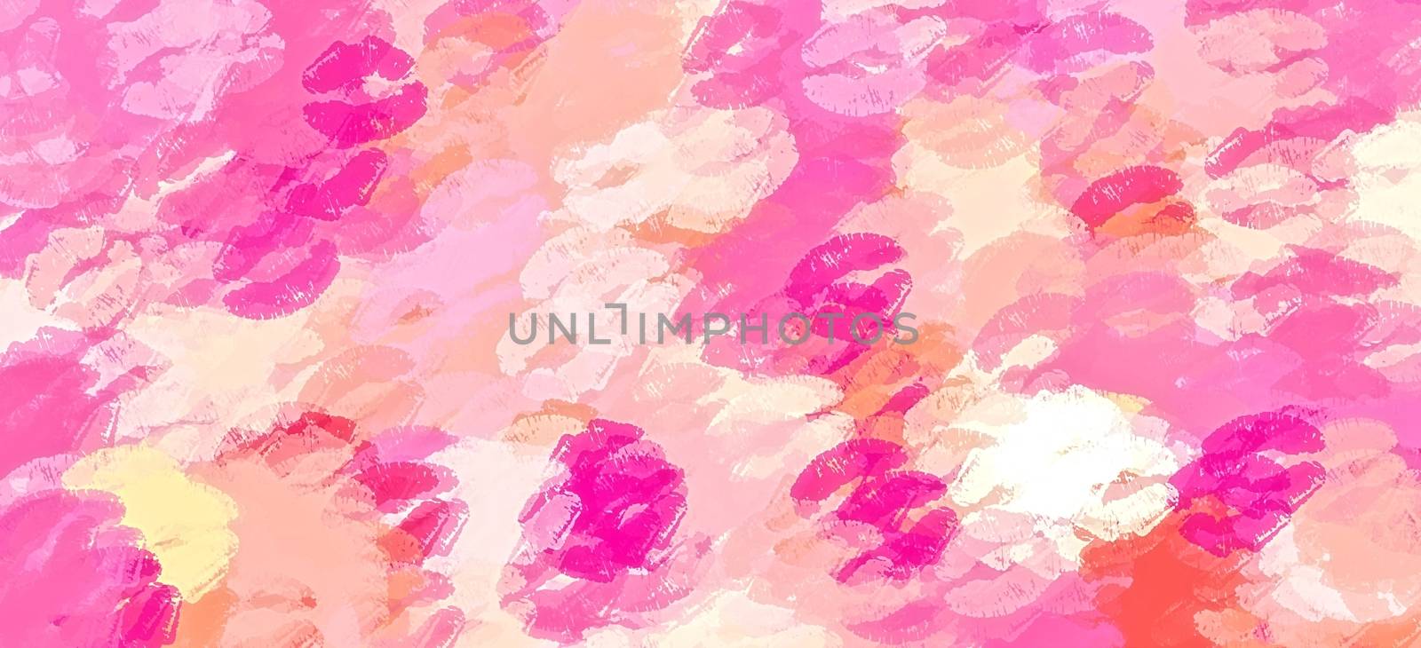 pink kiss lipstick abstract background by Timmi