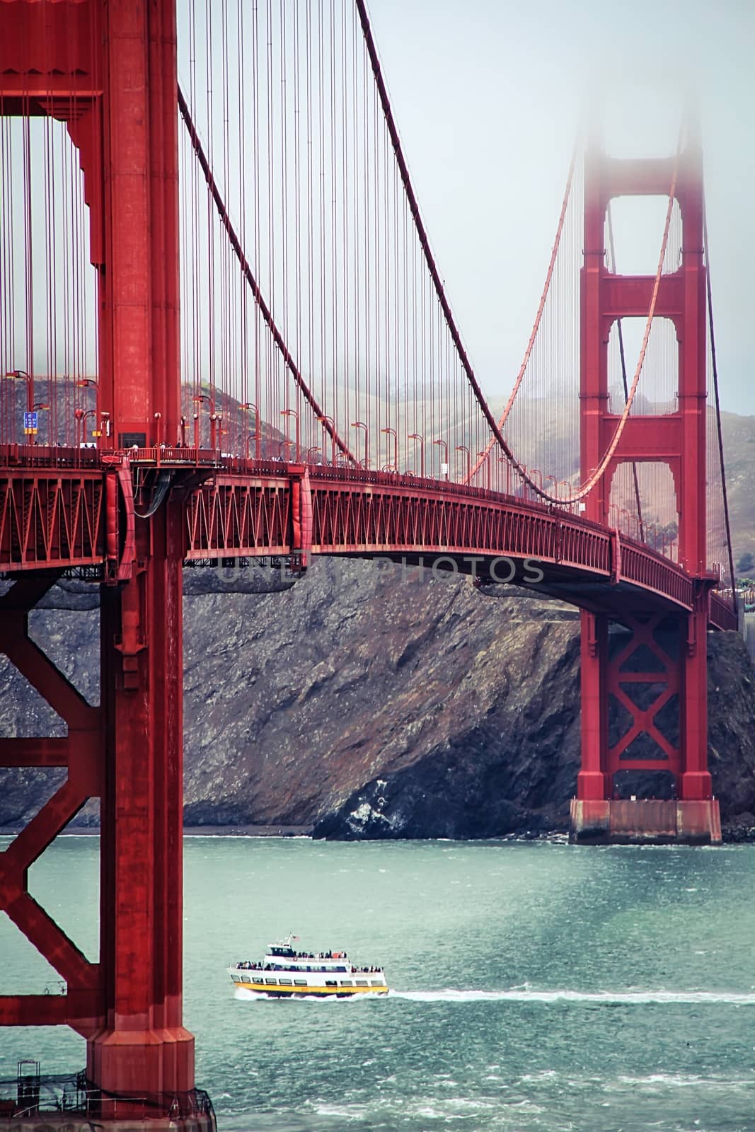 golden gate bridge San Francisco california USA in winter