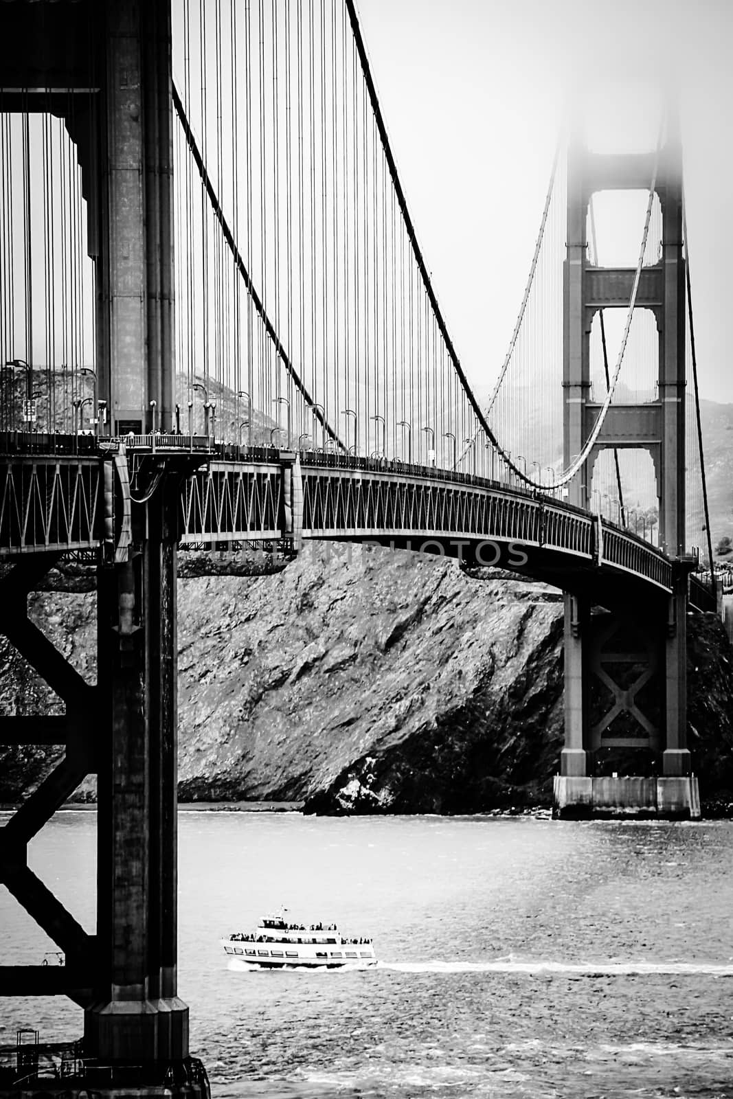 Golden Gate bridge, San Francisco, USA in black and white by Timmi