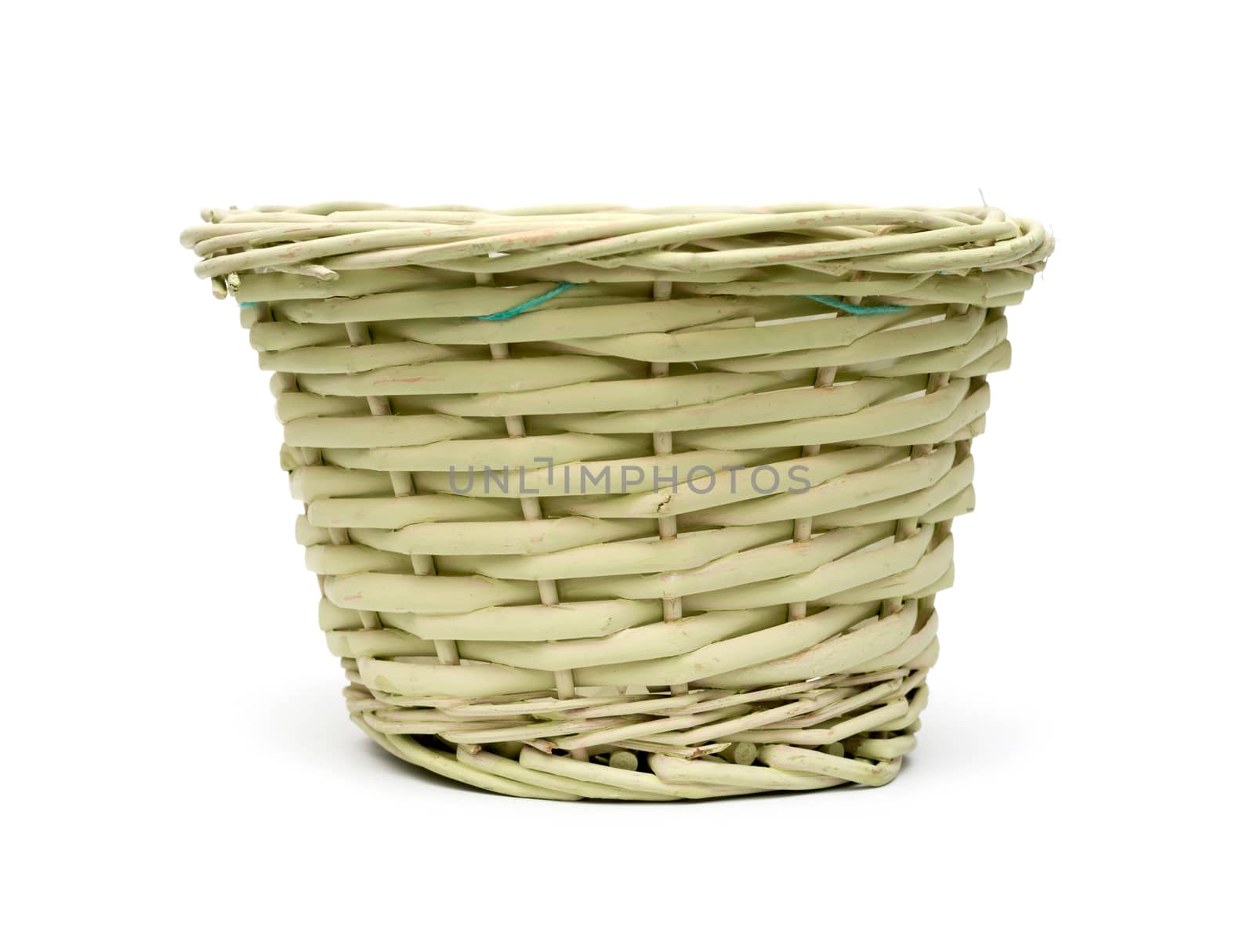 Empty basket isolated on white background by DNKSTUDIO