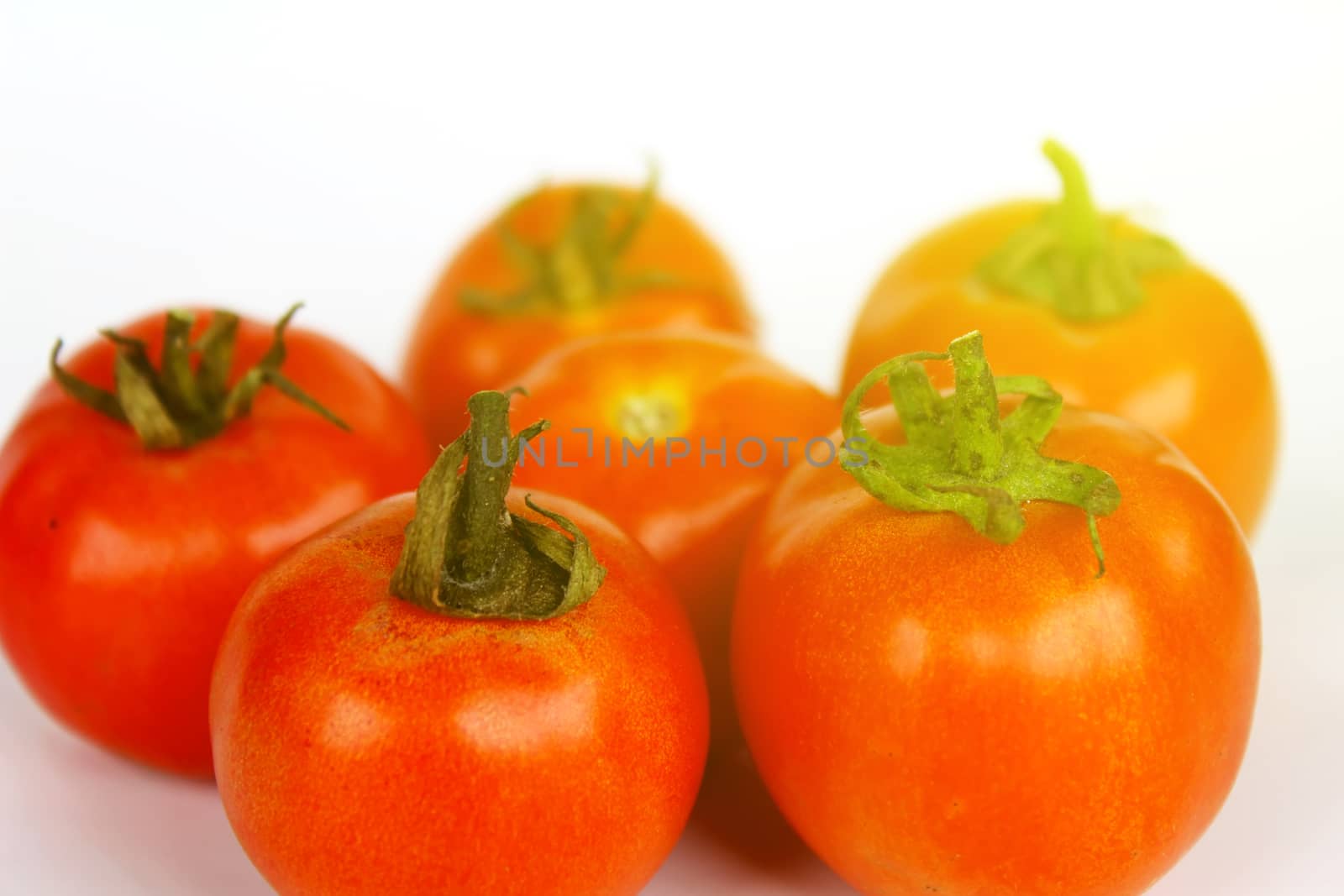 fresh tomato isolated on white background