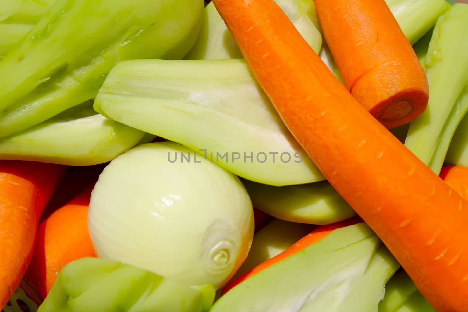 The vegetables and the fruits