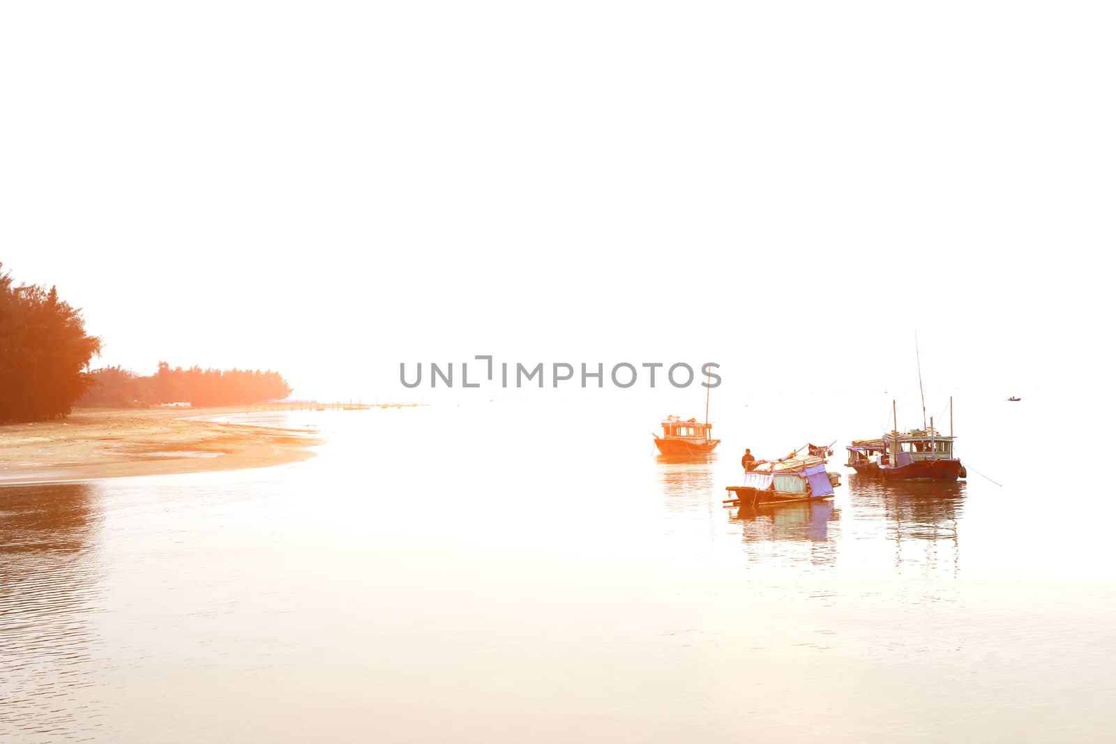 boat on the river