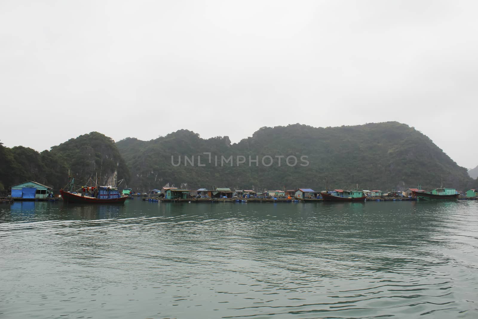 fishing village on the sea, vietnam by dinhngochung