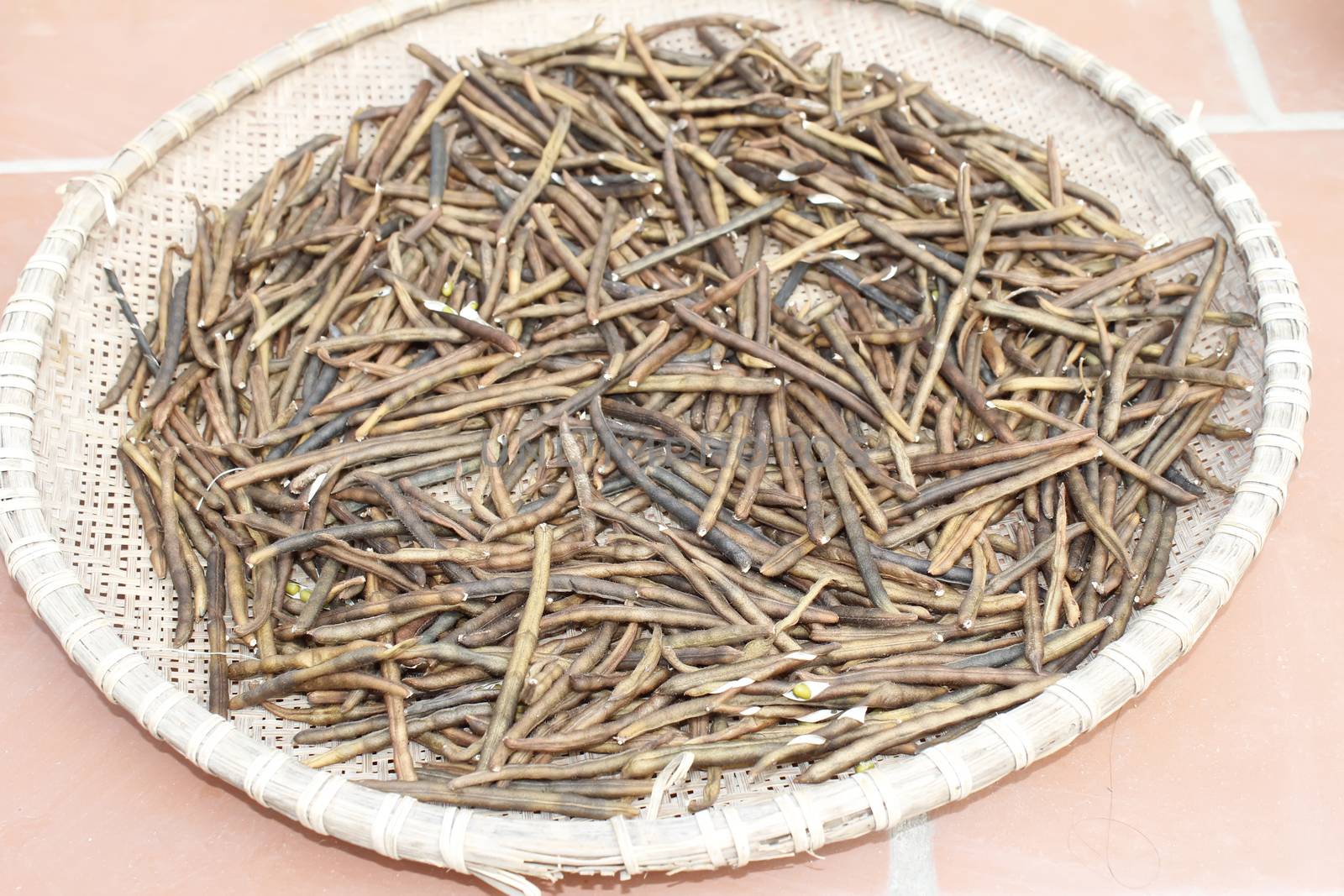 Mung beans in basket