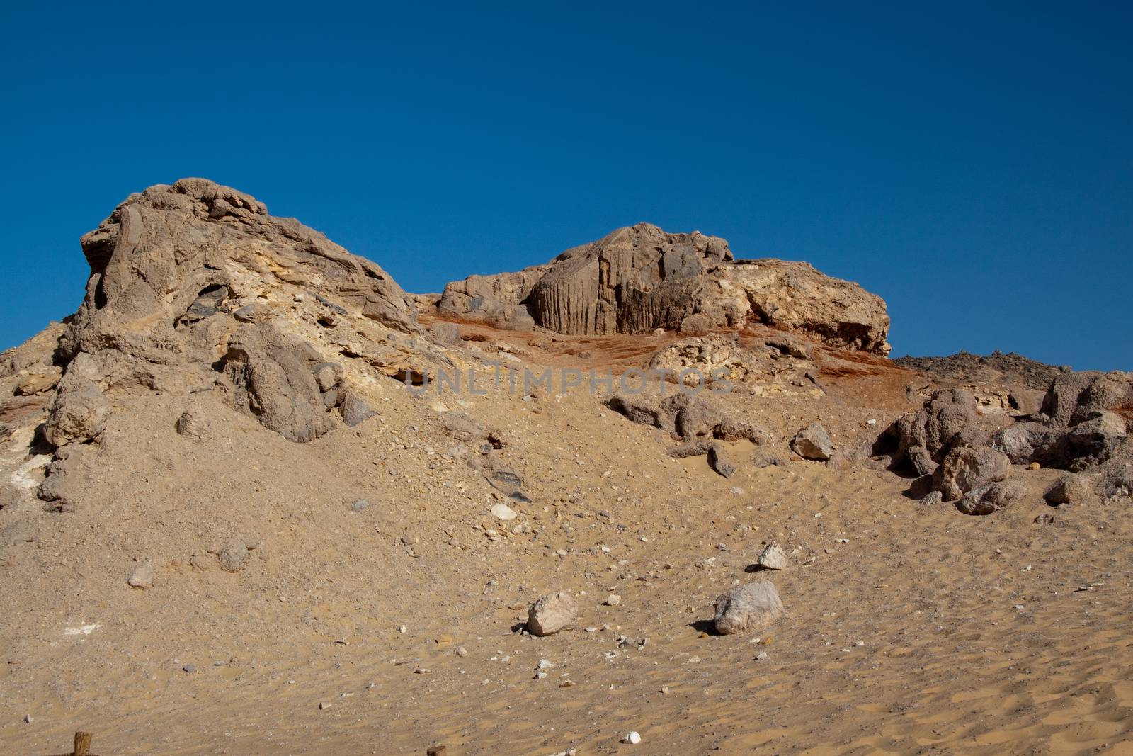 Crystal mountain in White desert,Egypt