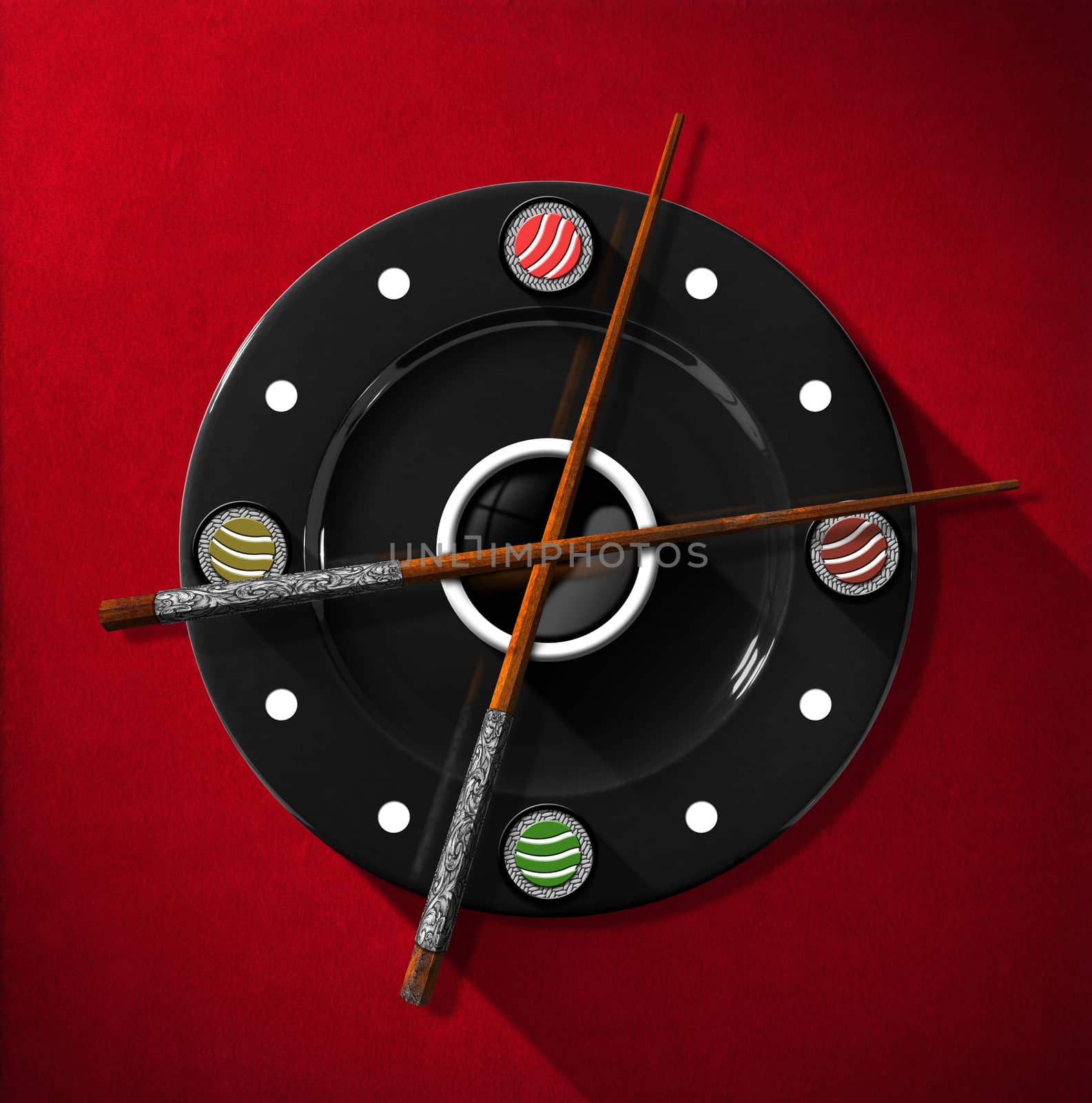 Sushi Time Concept - Clock by catalby