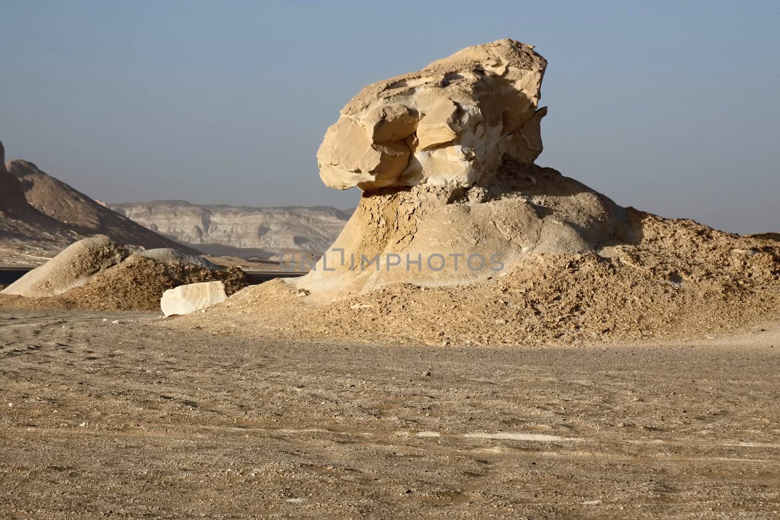 Sand stone formation in white desert by jnerad