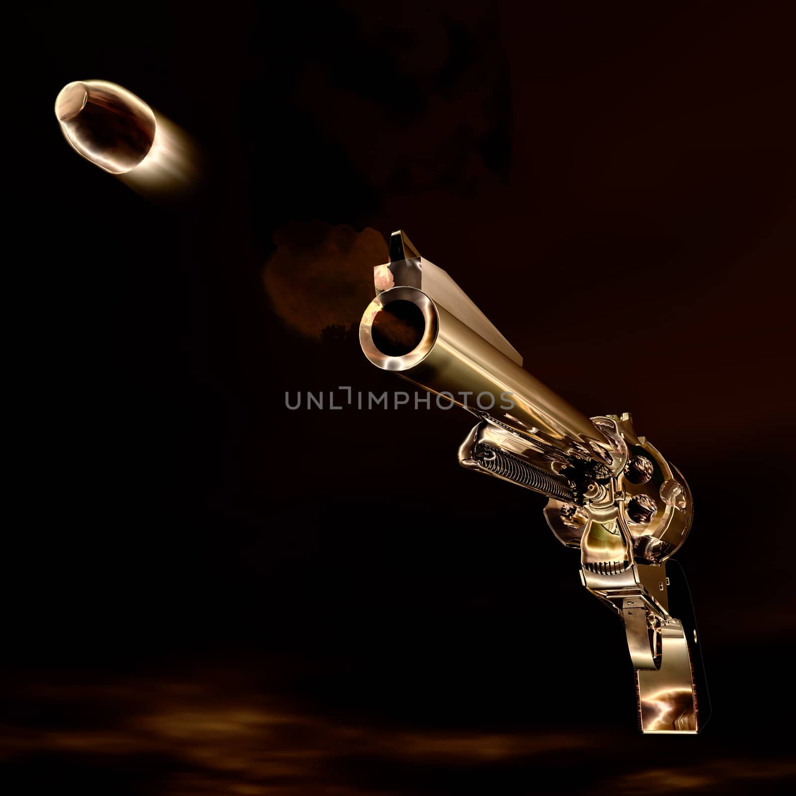 Digital Illustration of a Revolver