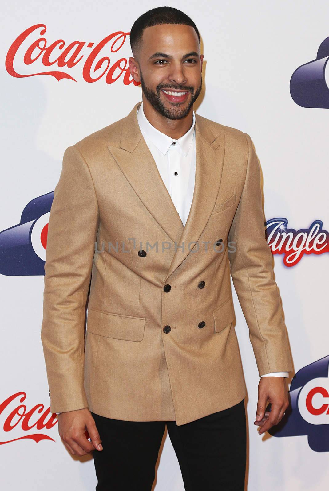UNITED KINGDOM, London: Marvin Humes arrives to the O2 stadium ahead of Capital's Jingle Bell Ball on December 5, 2015.  The event shares a portion of the ticket sales profit with Global's Make Some Noise charity.  Stars in the photos include: David Guetta, F leur East, Jason Derulo,  Katy B, Marvin Humes, Nathan Sykes, Tinie Tempah, WSTRN, and Years and Years.      