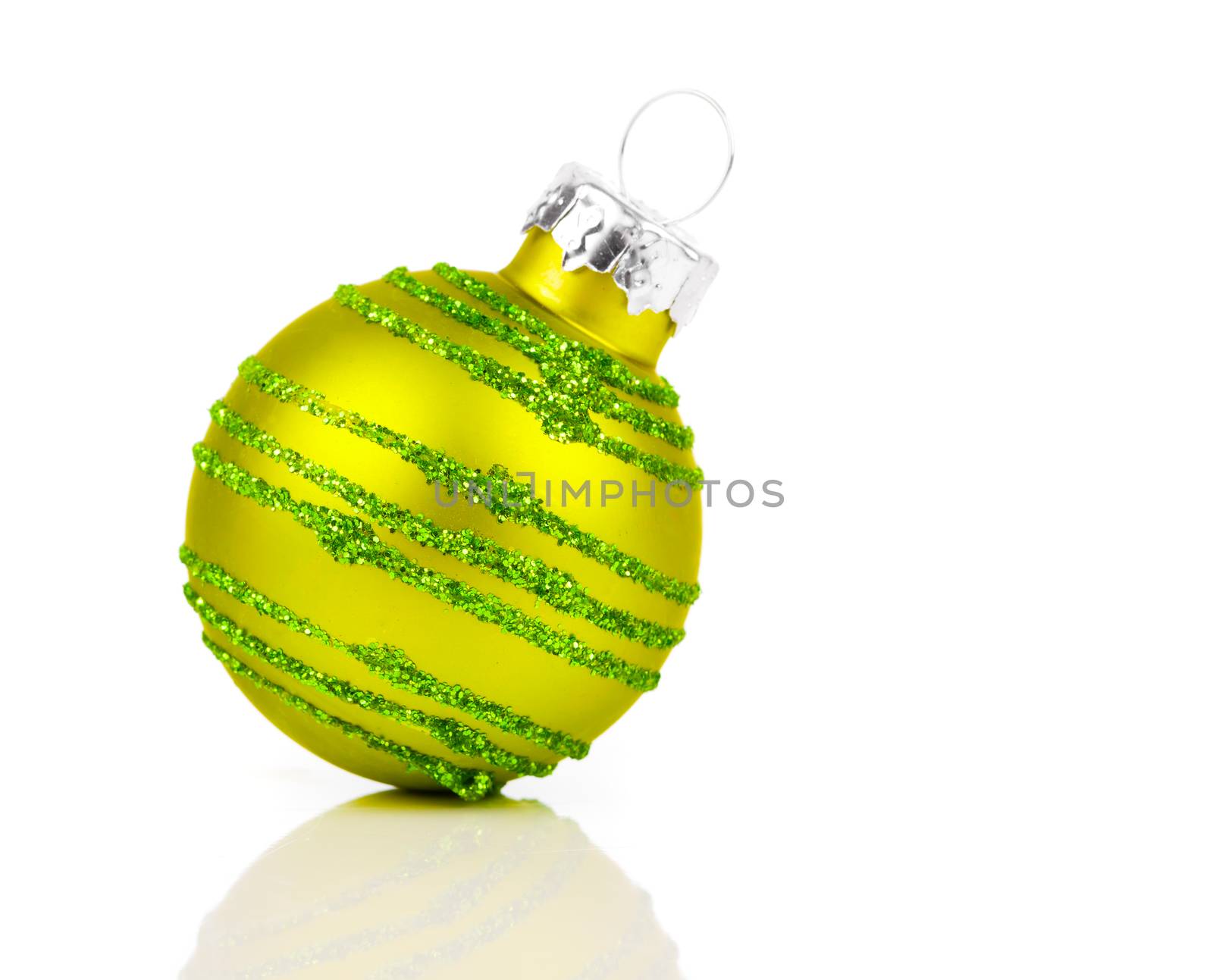 christmas decoration balls, isolated on white background