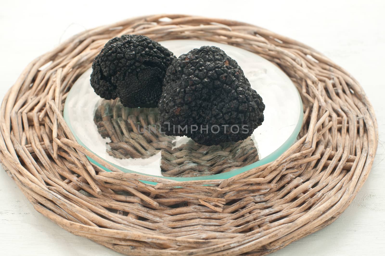 Blacks winter truffles from Umbria called scorzoni, italy