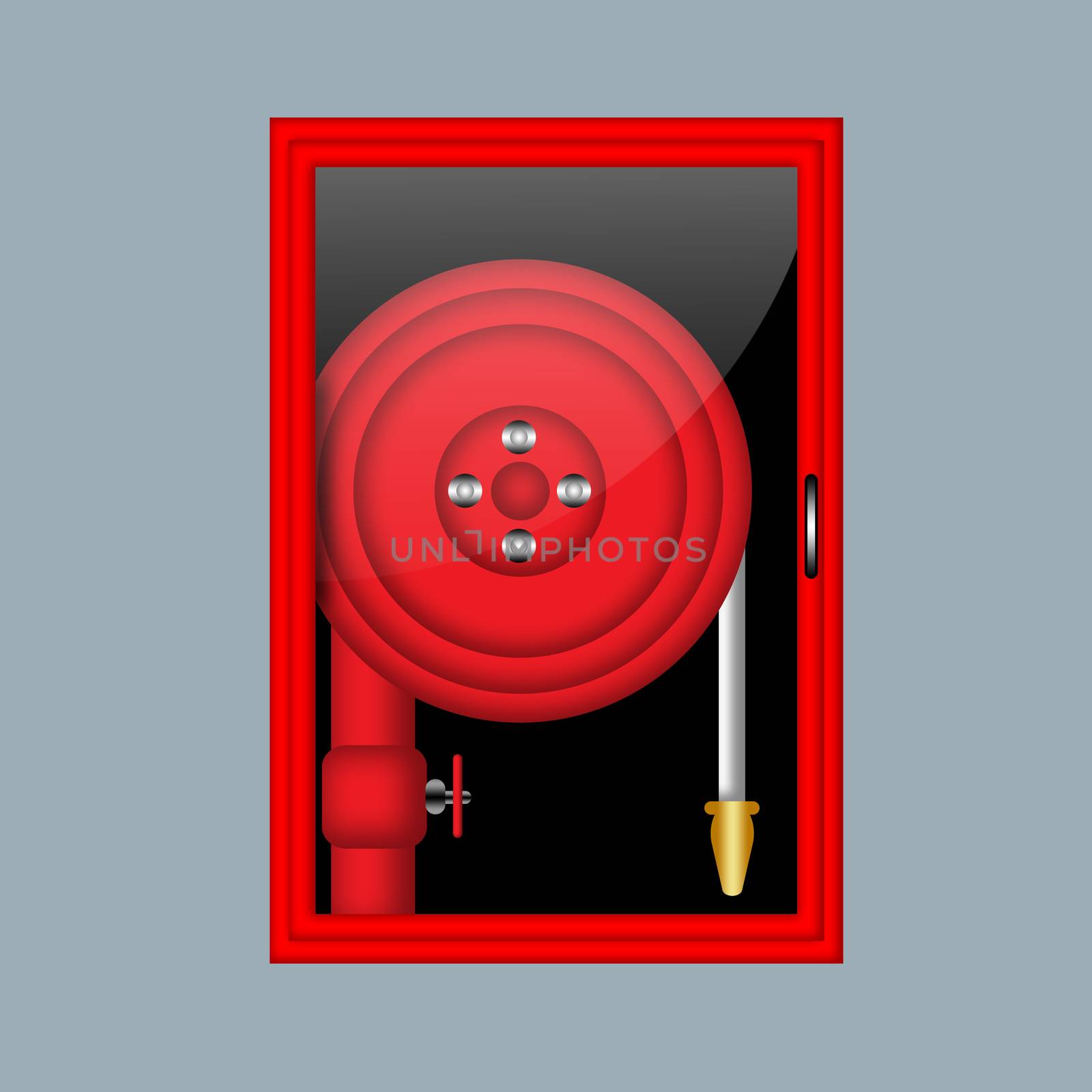 Fire hose illustration.