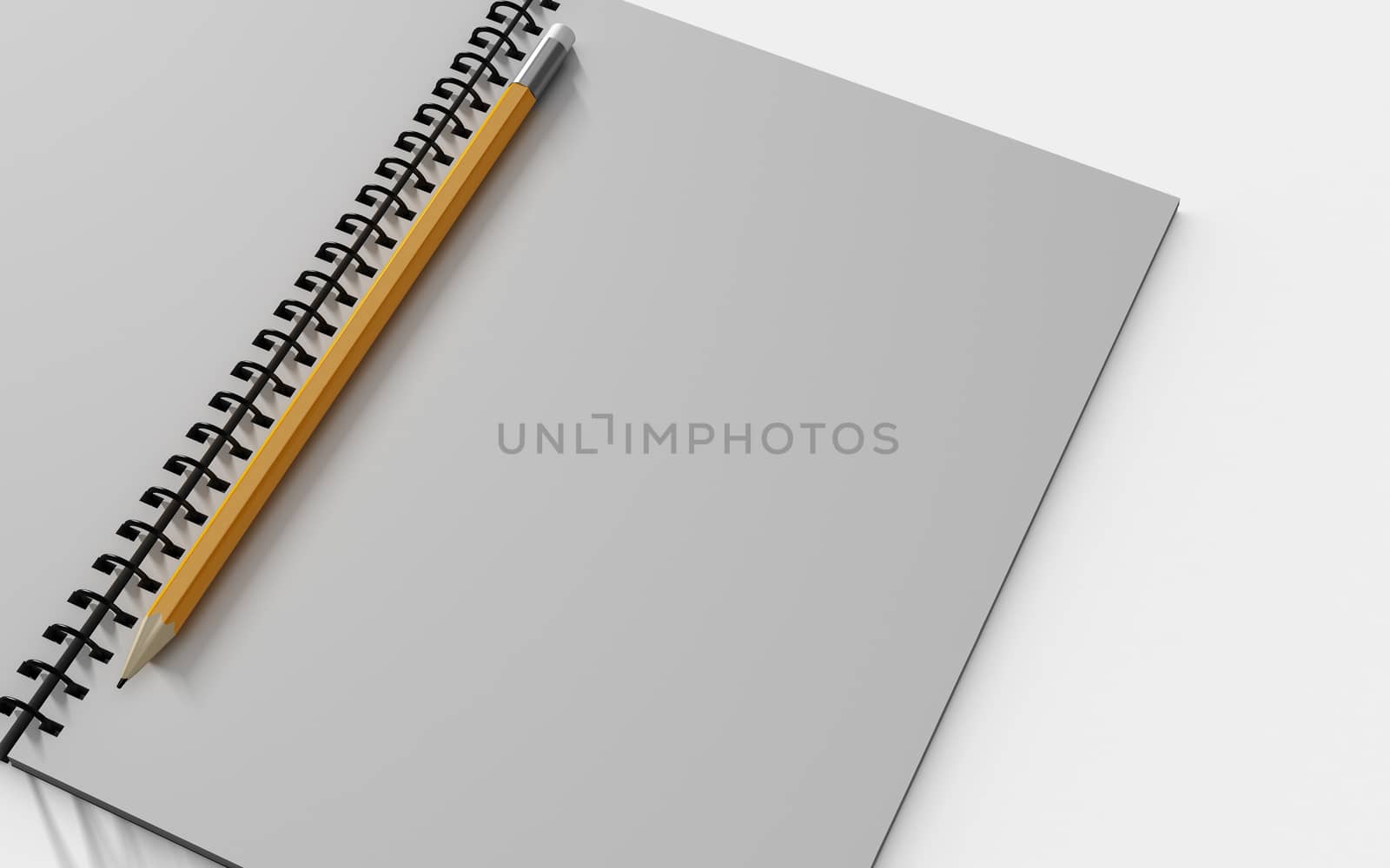 Blank note paper with pen. isolated on white, business object.