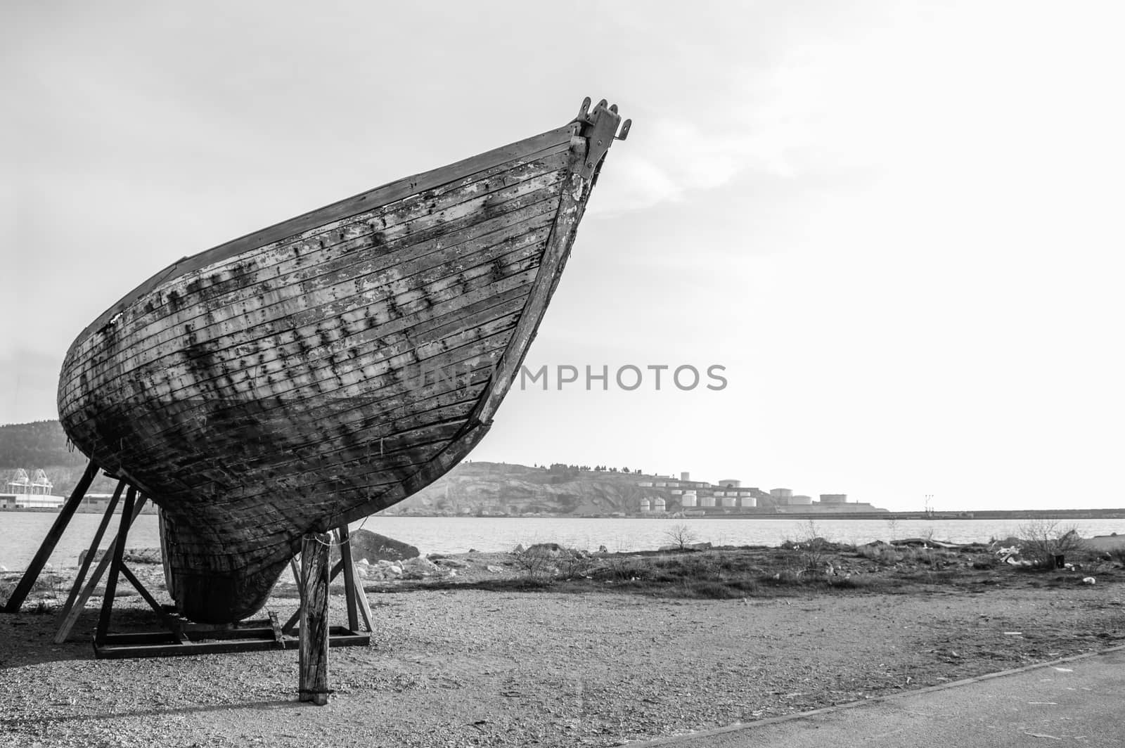Old Wooden Boat  by radzonimo