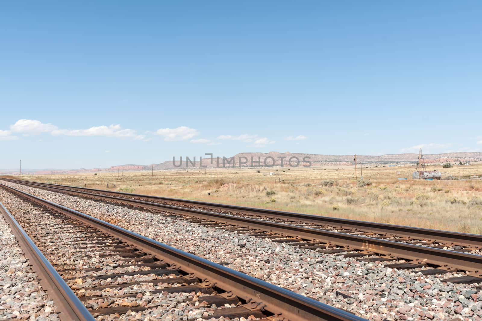 New Mexico high plains landscapes alongside Route 66. by brians101