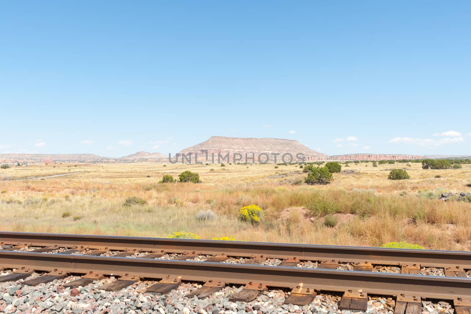  New Mexico high plains landscapes alongside Route 66. by brians101