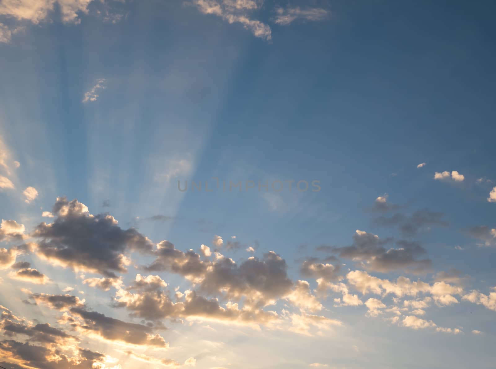 Sunset sky and cloud.