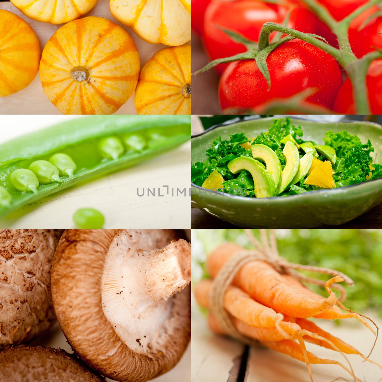 hearthy vegetables collage composition  by keko64