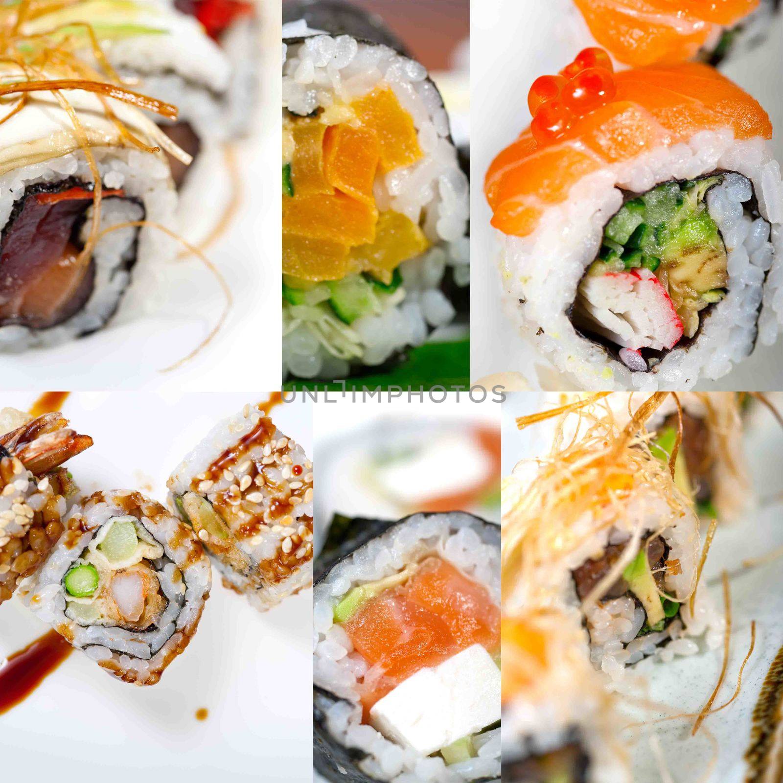 Japanese sushi collage  by keko64