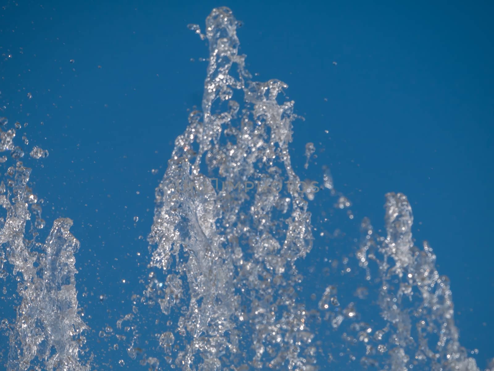 Water splash With blue background