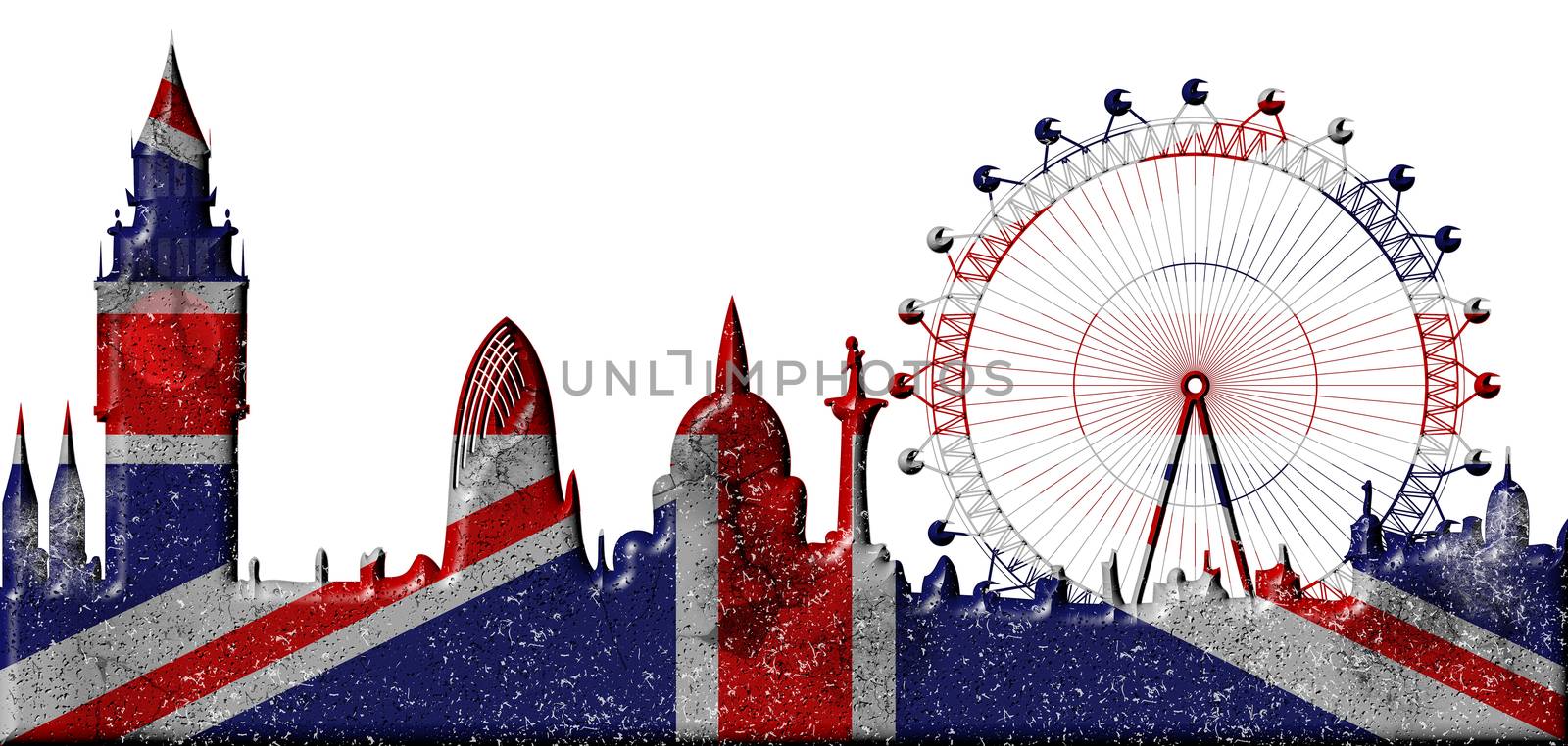 London skyline by Mibuch