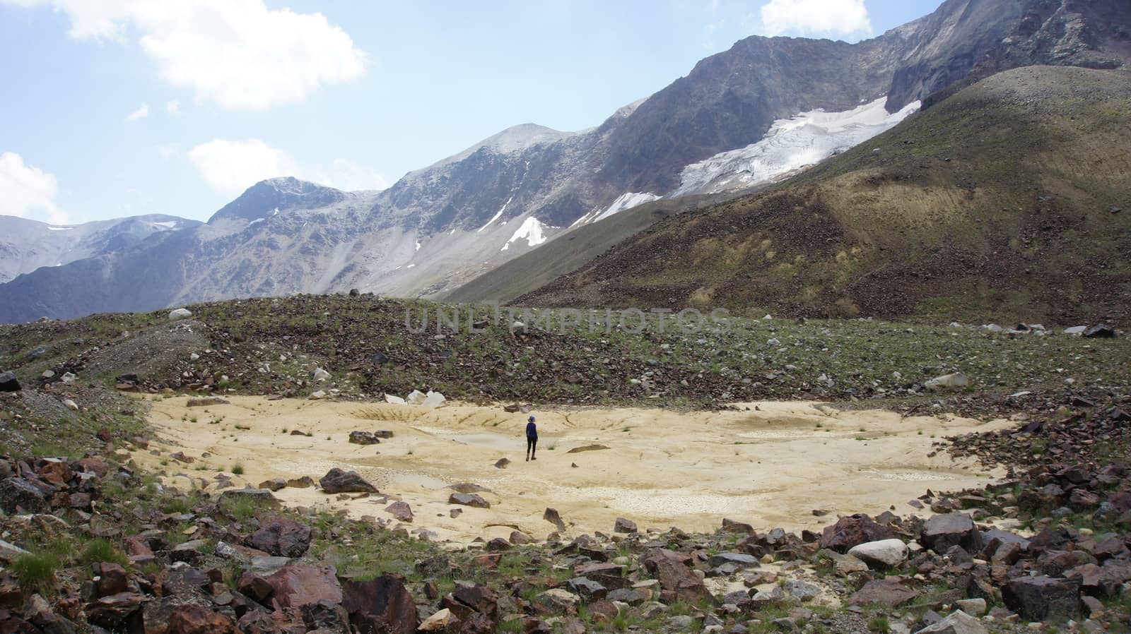 Mountain landscape at Caucasus, North Osetia region, Russia