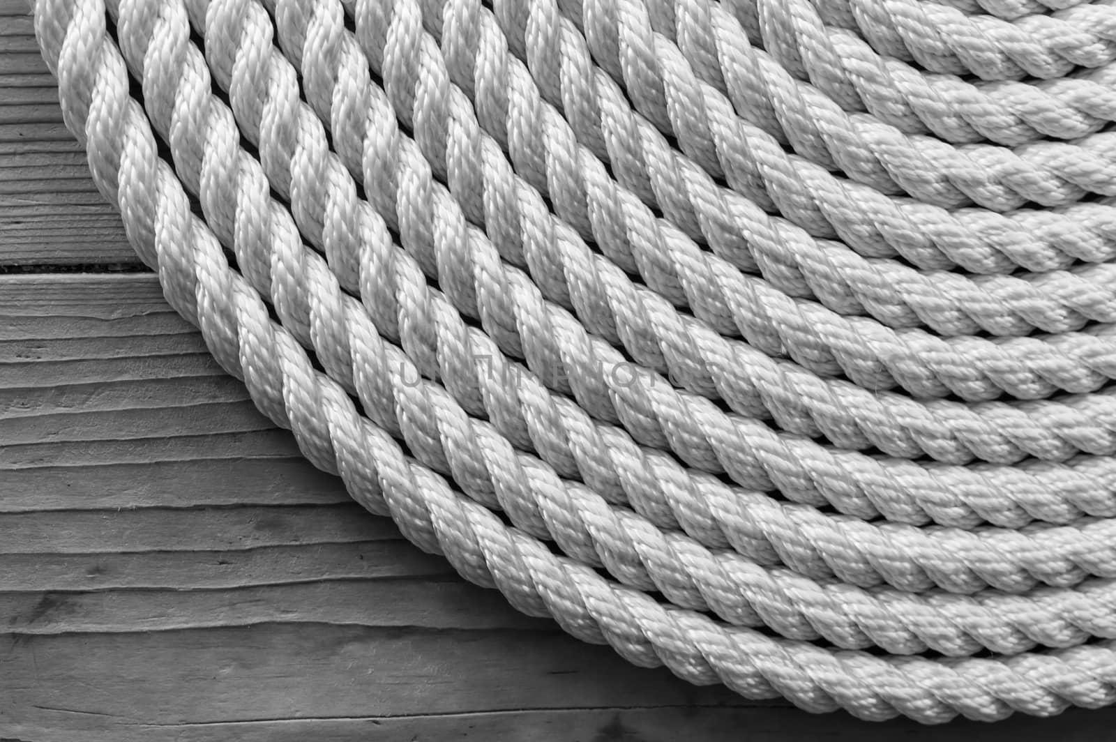 Rope Coil black and white by radzonimo