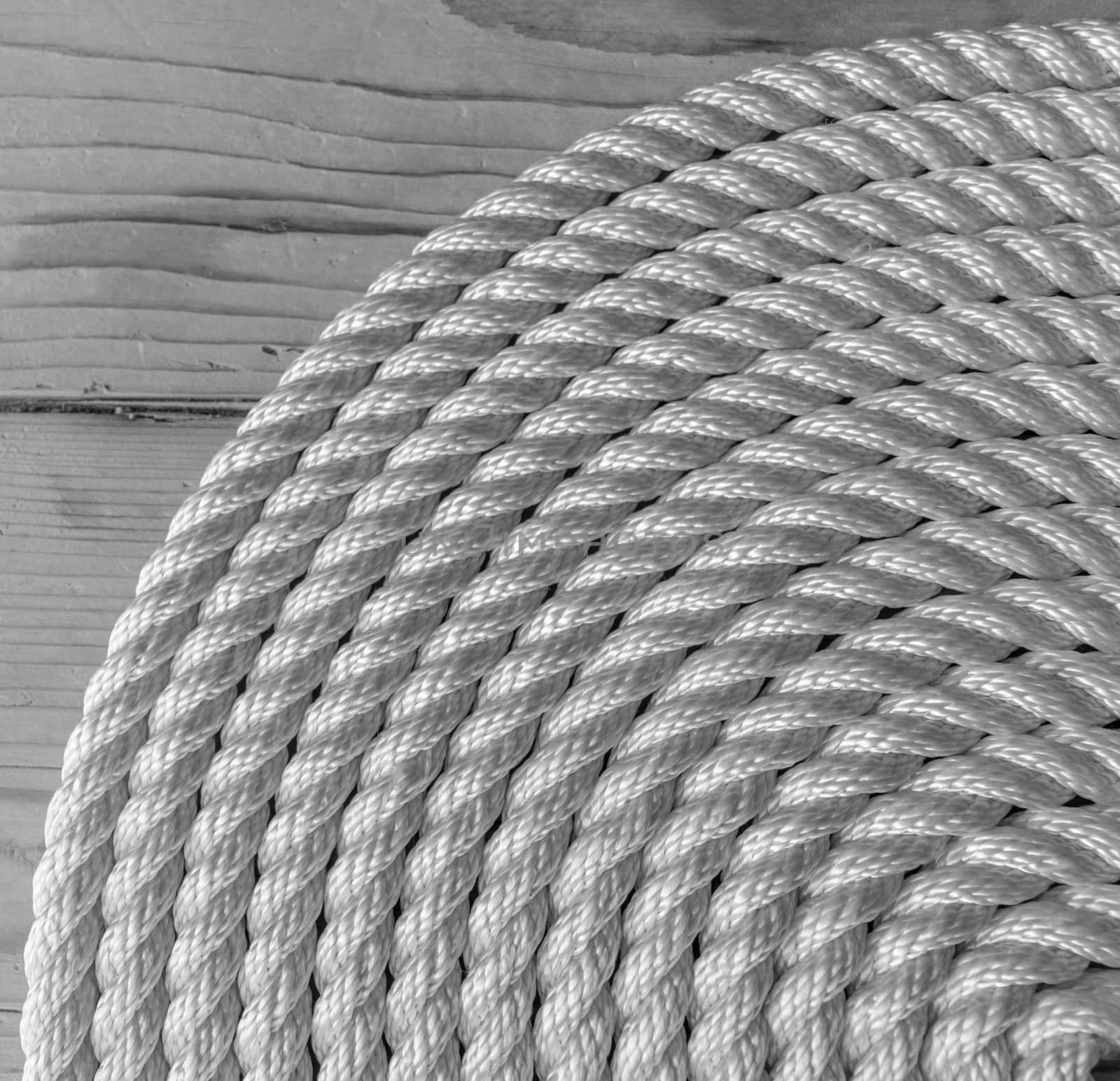 Rope Coil black and white by radzonimo