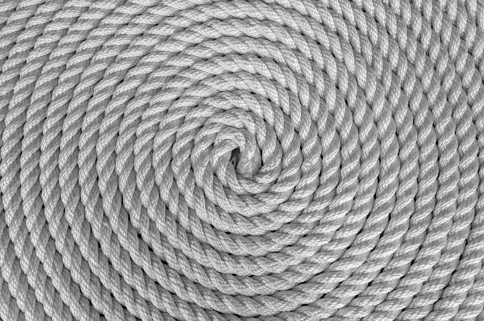 Rope Coil black and white